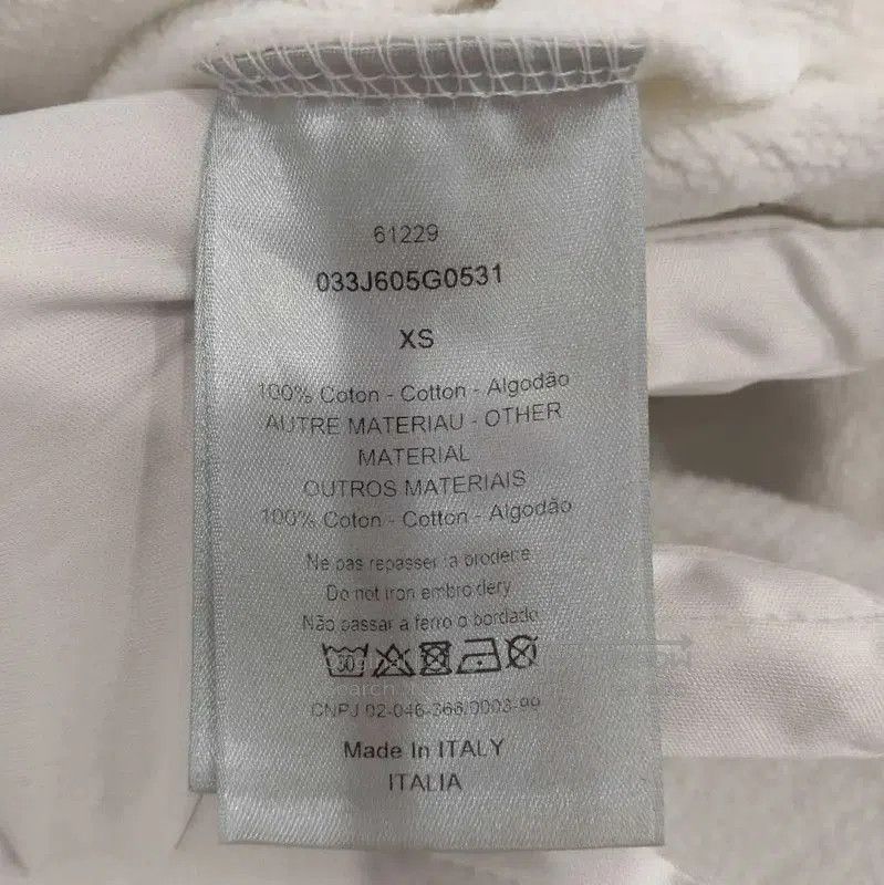 Dior Dior White Cotton Long Sleeve Hoodie . Size US XS / EU 42 / 0 - 4 Thumbnail