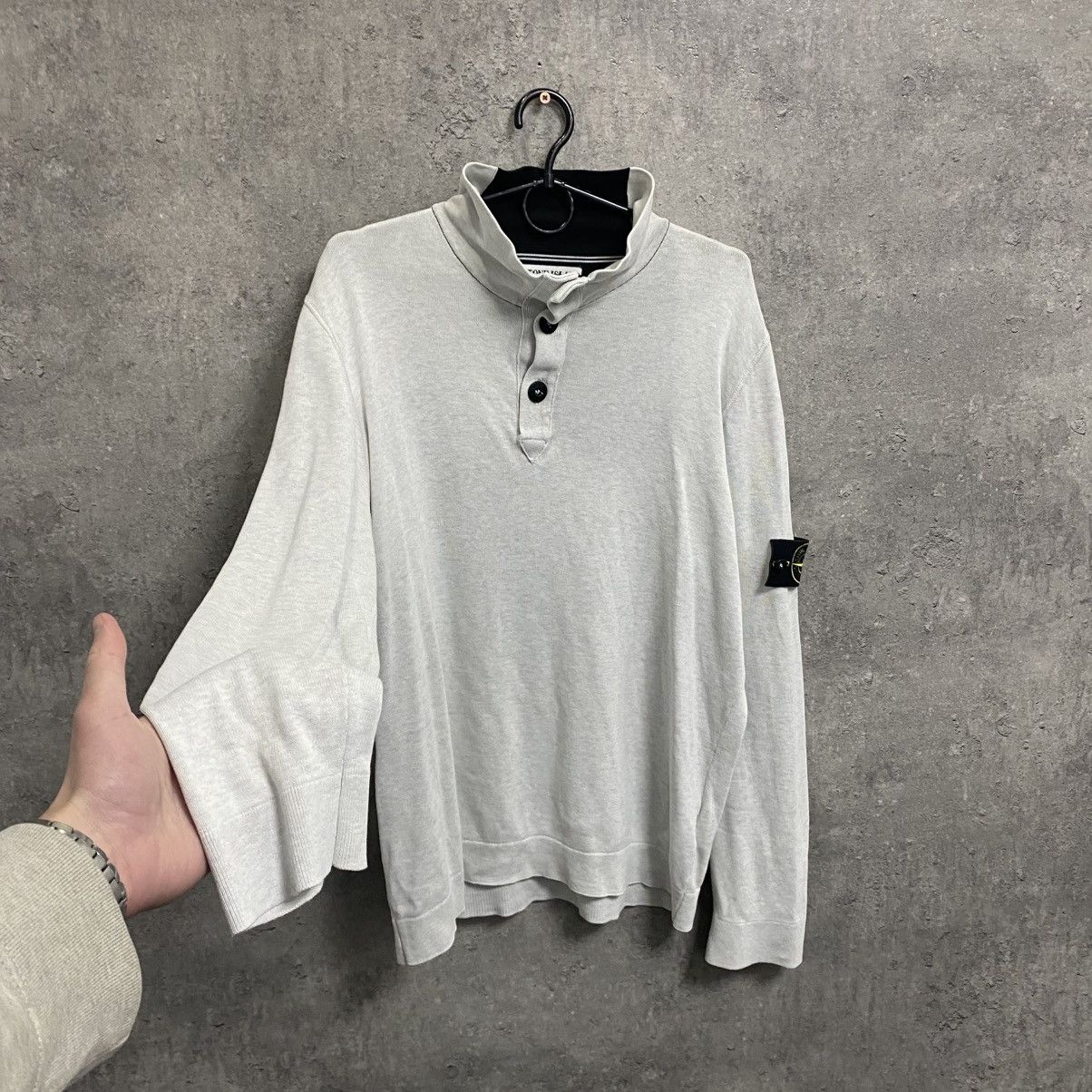 Vintage Stone Island 1/4 Sweater Half Zip Hoodie Sweathirt