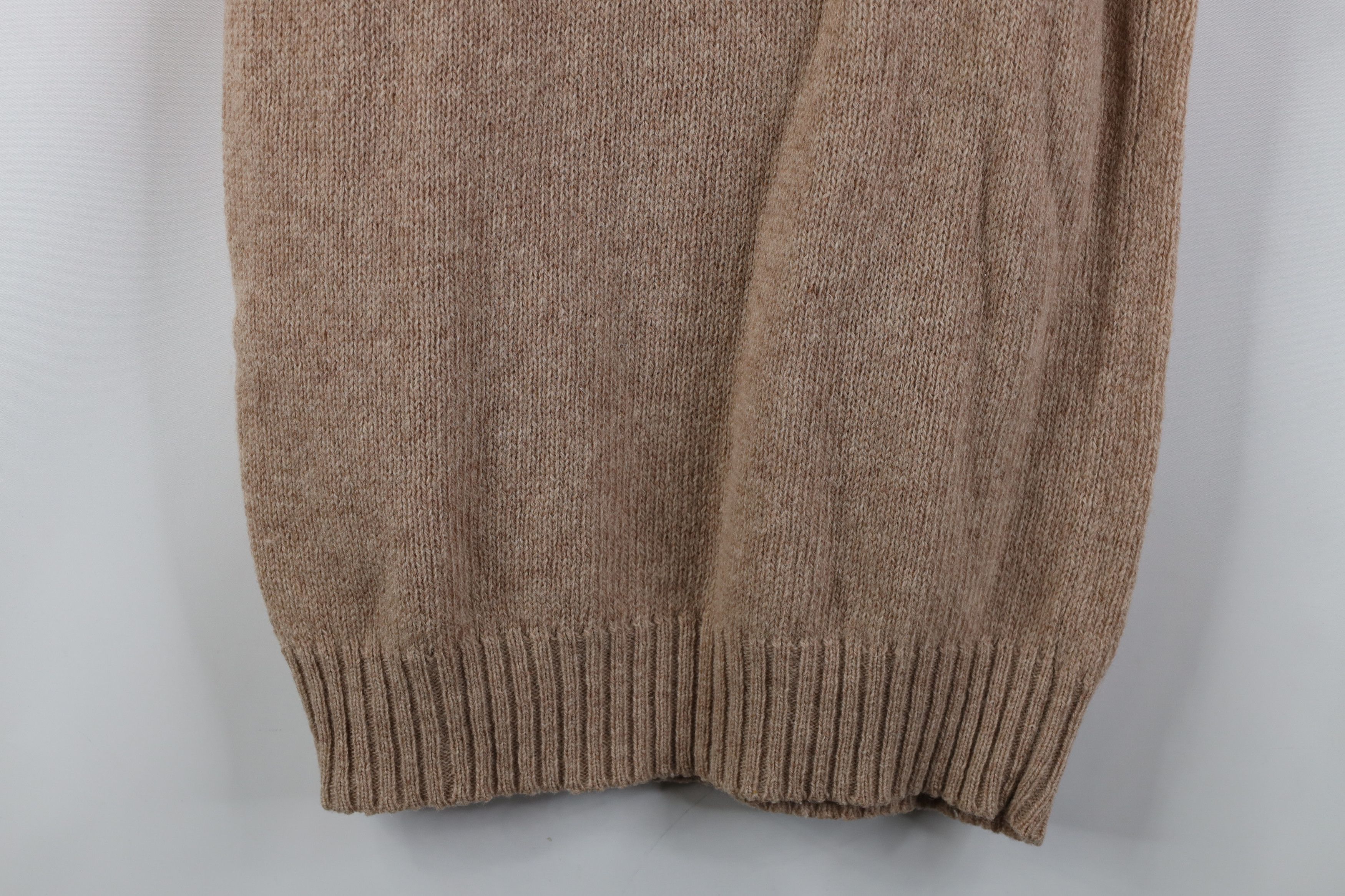 Vintage Vintage 70s Streetwear Shetland Wool Knit Sweater Vest Beige Size L / US 10 / IT 46 - 8 Thumbnail