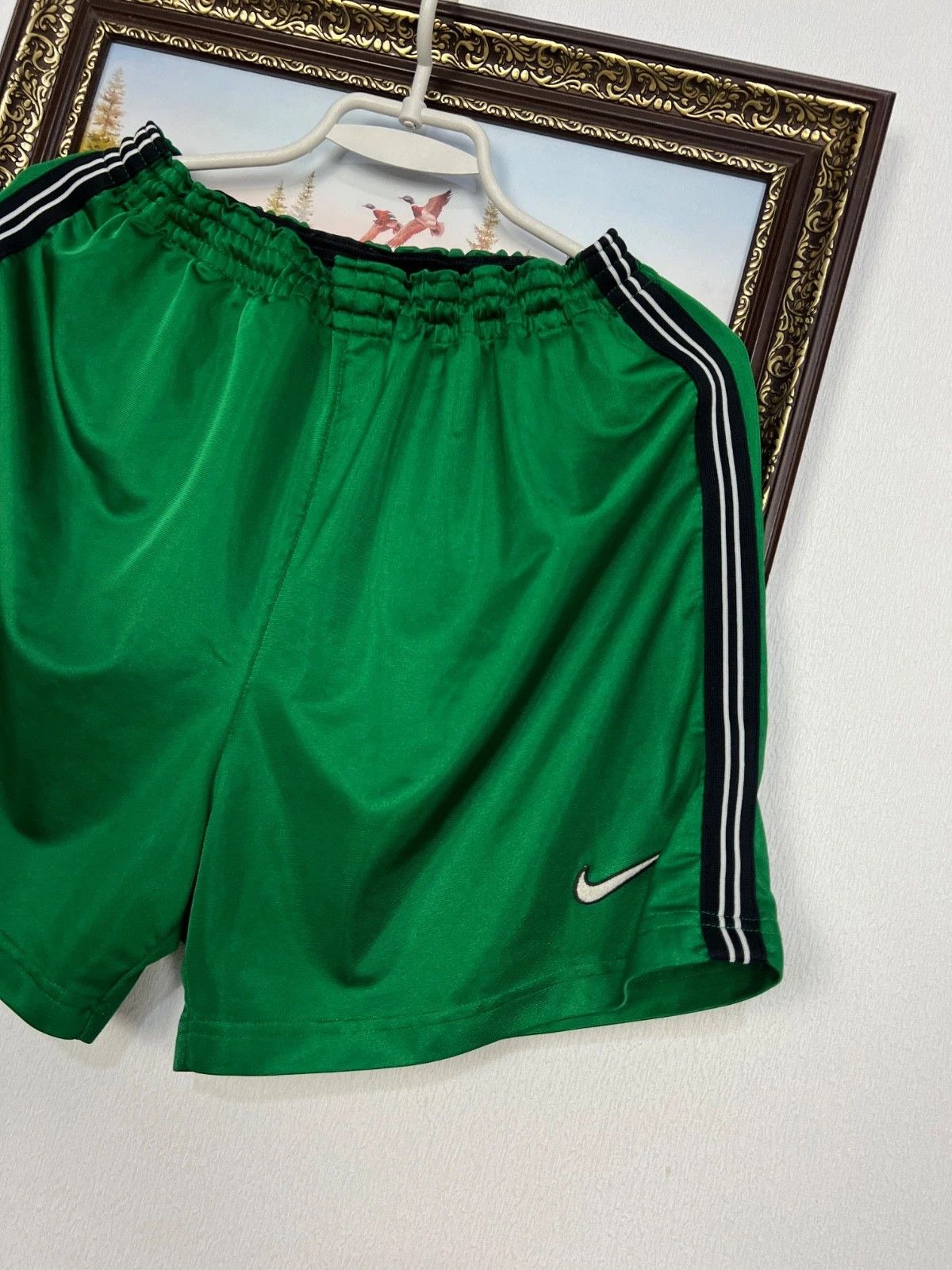 Nike Vintage 90's Nike Nigeria Football Shorts Green Soccer M Size US 32 / EU 48 - 2 Thumbnail