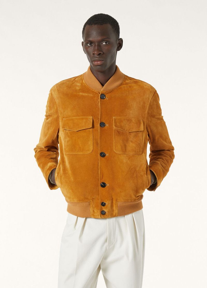 Loro Piana o1w1db10226 FAP3432 Kiku Bomber Jacket in Brown Size US L / EU 52-54 / 3 - 4 Thumbnail