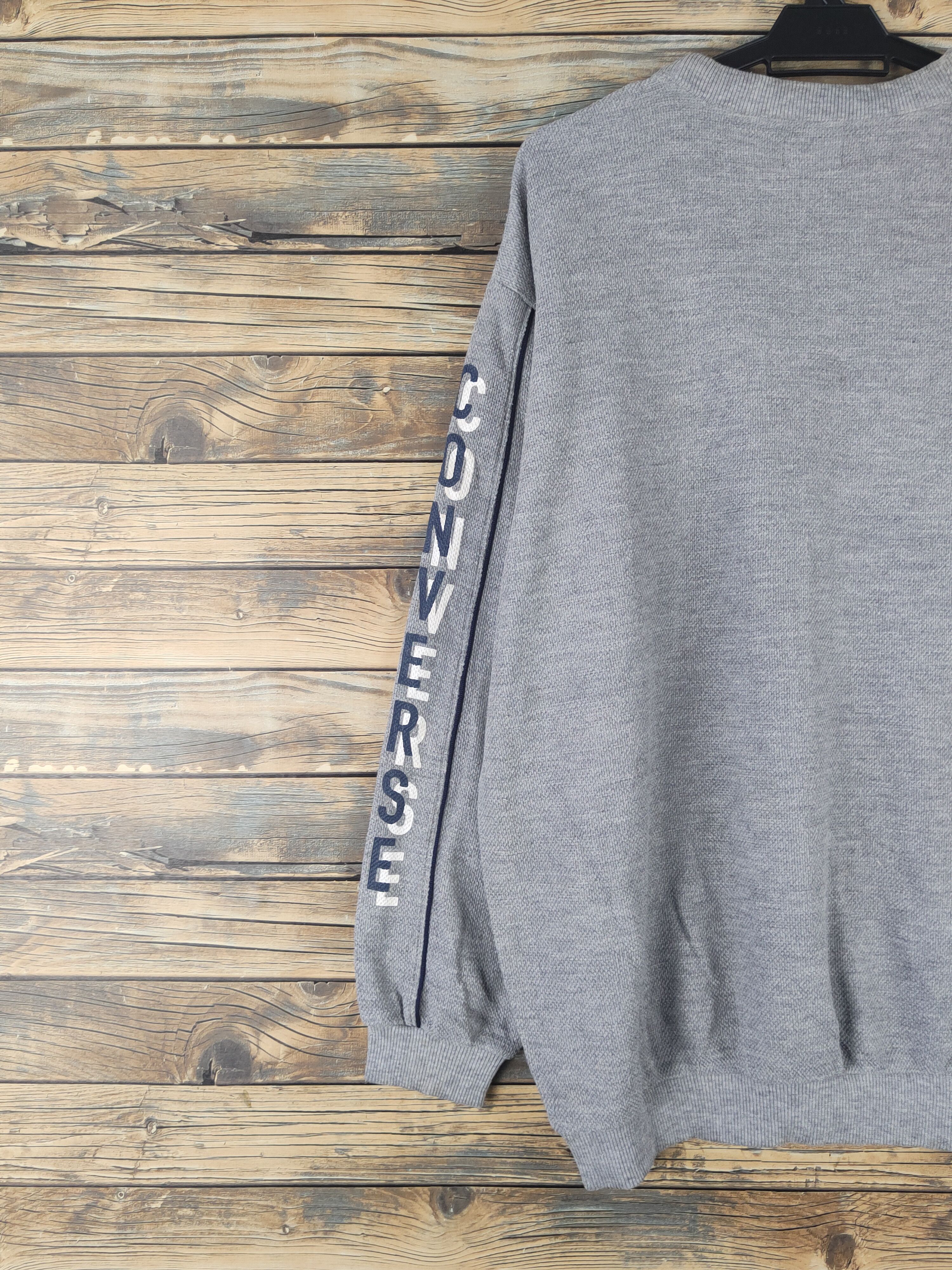Converse × Vintage DL Converse Gray Sweatshirts #779 Size US L / EU 52-54 / 3 - 9 Thumbnail