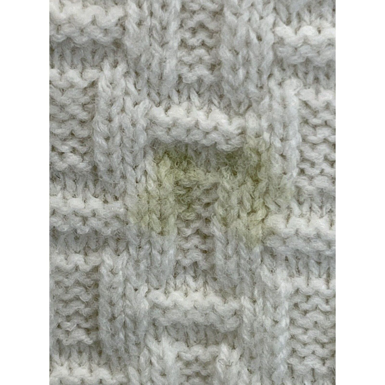 Asket VINTAGE Ivory Knit Cape Poncho Sweater One Size Bohemian Womens Basket Weave Fringe Size ONE SIZE - 7 Thumbnail