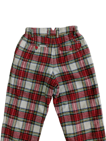 Japanese Brand Vintage Japanese Brand Wool Pants Checkered Style Size 27" / US 4 / IT 40 - 4 Thumbnail