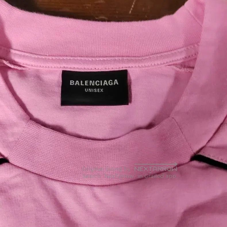 Balenciaga Balenciaga Pink Logo Print Short Sleeve T-shirt. Size US S / EU 44-46 / 1 - 3 Thumbnail