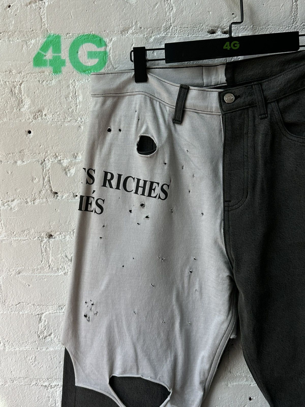 Enfants Riches Deprimes EARLY ERD DISTRESSED T SHIRT PANTS SZ 36 Size US 36 / EU 52 - 2 Thumbnail