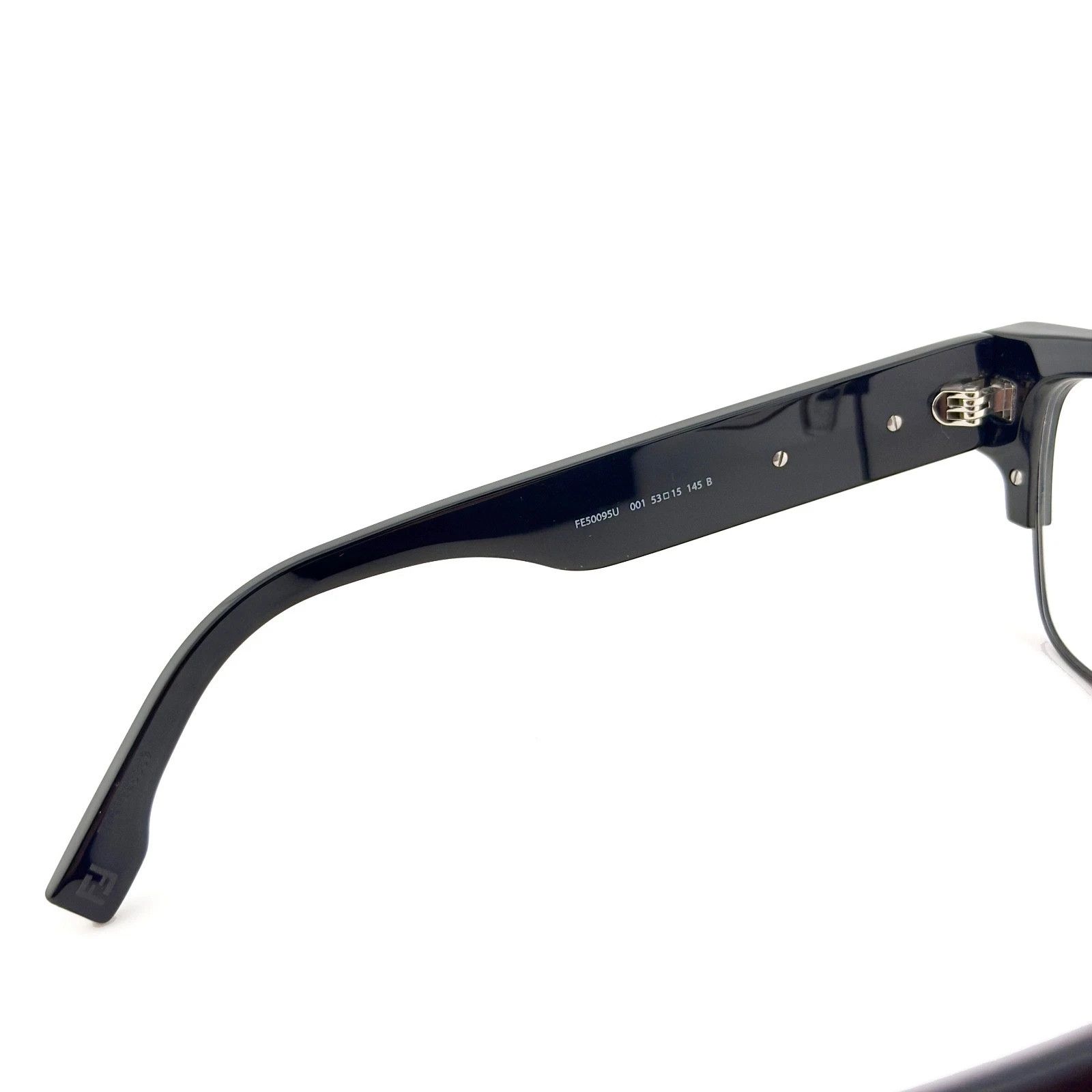 Fendi FENDI FENDIGRAPHY HOBO LOGO 50095 001 Eyeglasses FE50095U Size ONE SIZE - 6 Thumbnail