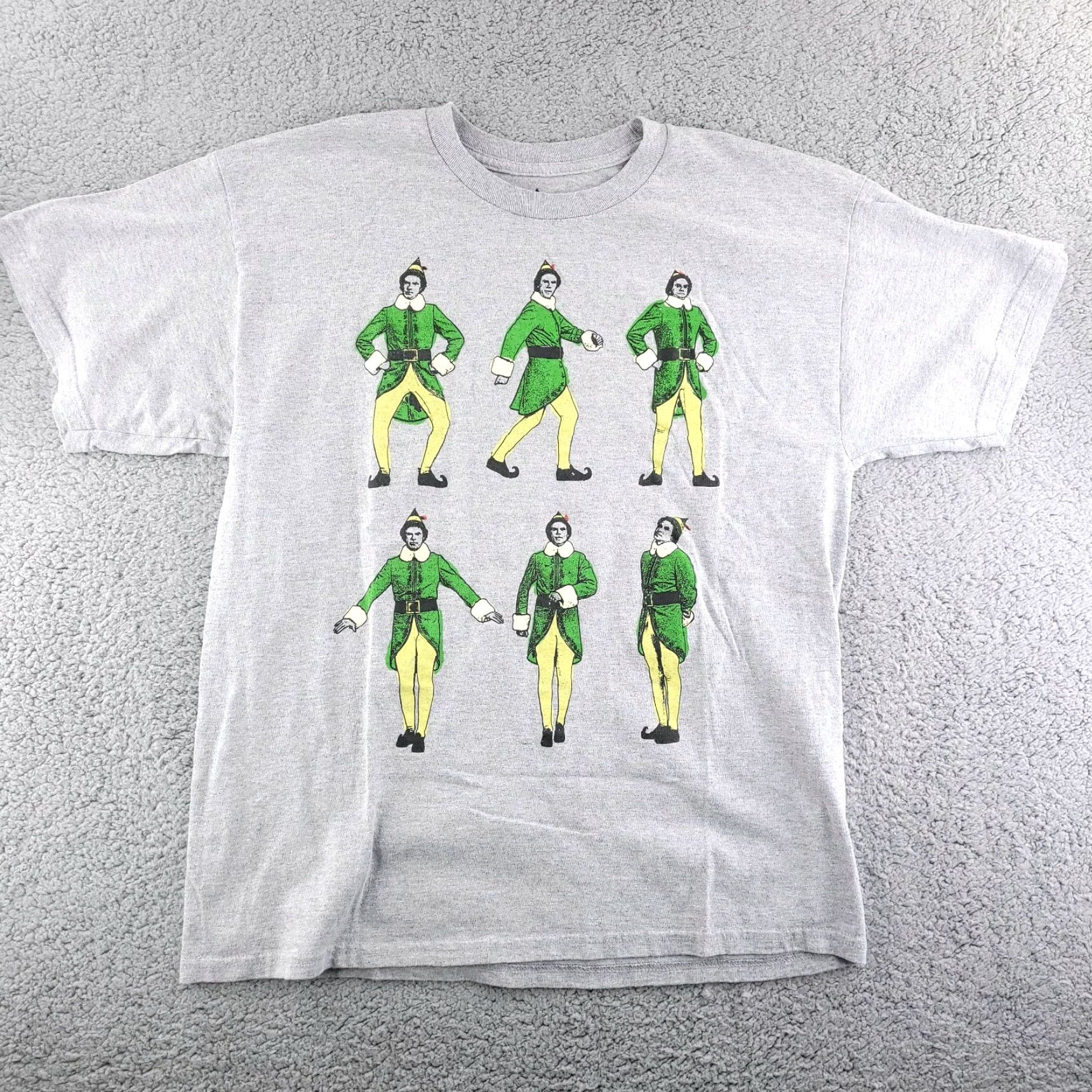 Ripple Junction Elf Shirt Men's XL Gray Crewneck Christmas Short Sleeve Ripple Will Ferrell Size US XL / EU 56 / 4 - 2 Thumbnail