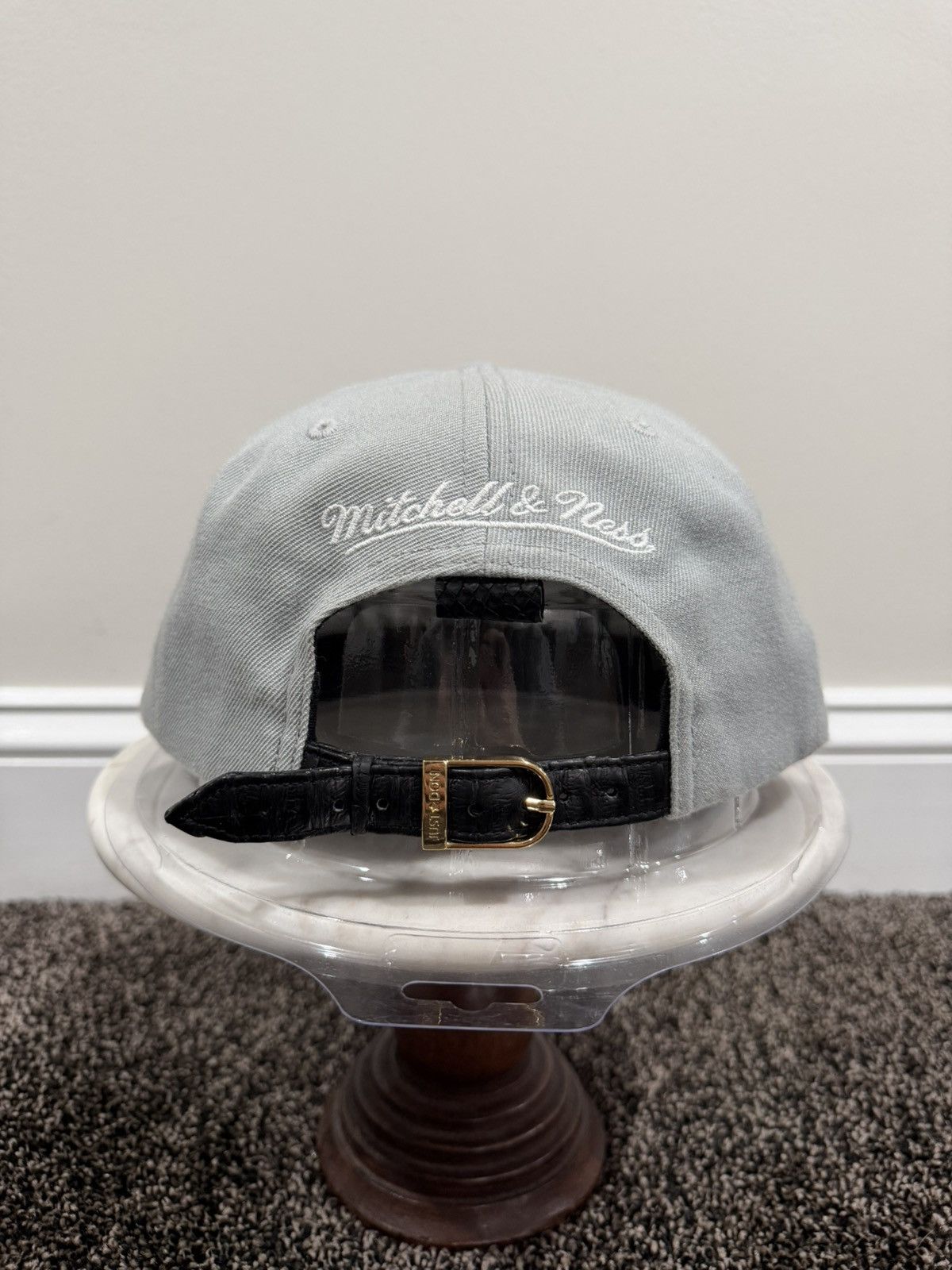 Just Don × Mitchell & Ness × Rsvp Gallery Just Don M&N x Been Trill San Antonio Spurs Gray Python Hat Size ONE SIZE - 3 Thumbnail