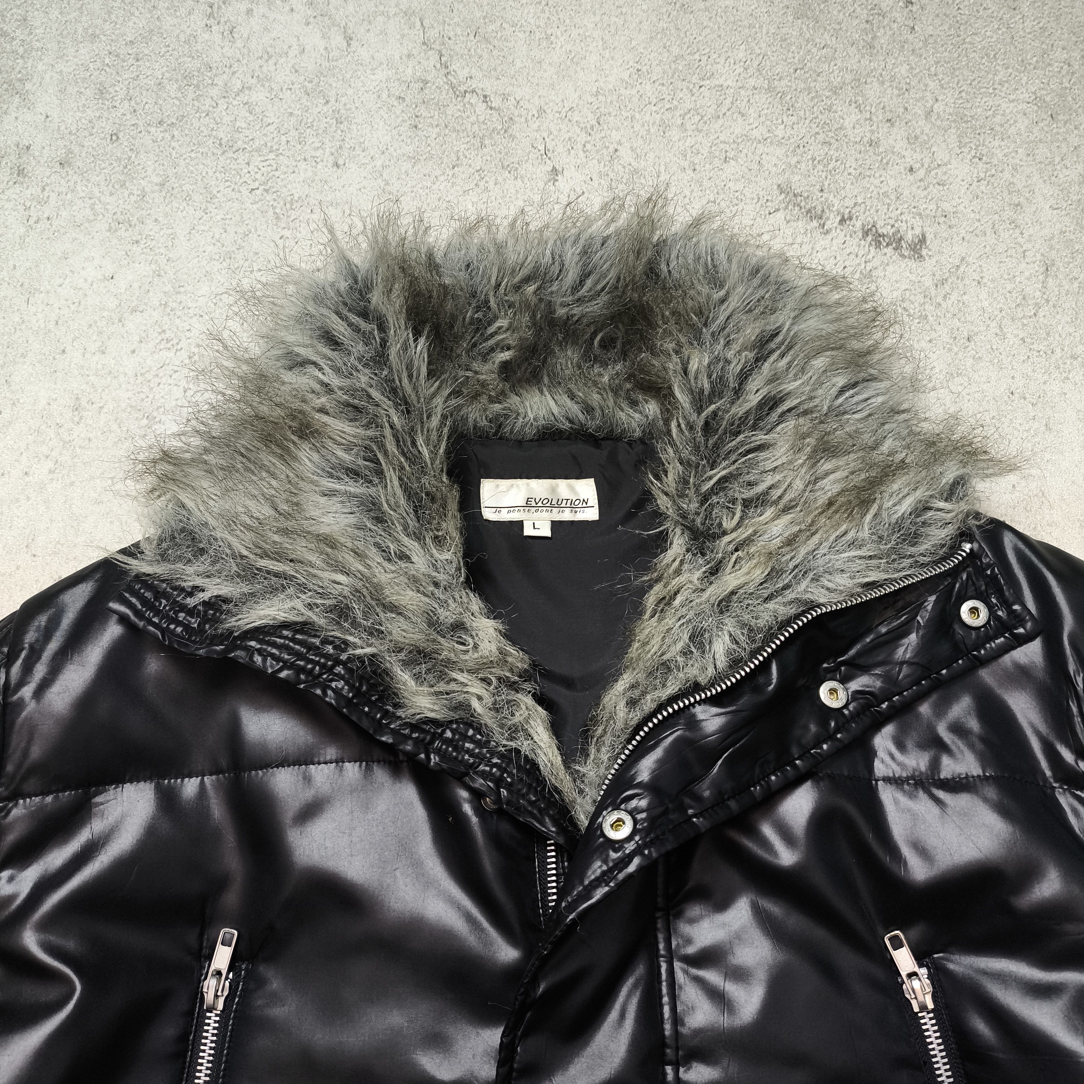 If Six Was Nine Japanese Brand Evolution Fur Collar Jacket Vkei Style Size US L / EU 52-54 / 3 - 8 Thumbnail