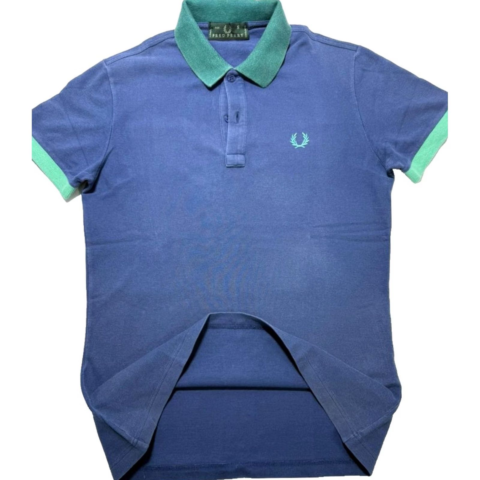 Fred Perry Fred Perry Polo Womens Blue With Green Trim Embroidered Laurel Size S Size S / US 4 / IT 40 - 6 Thumbnail