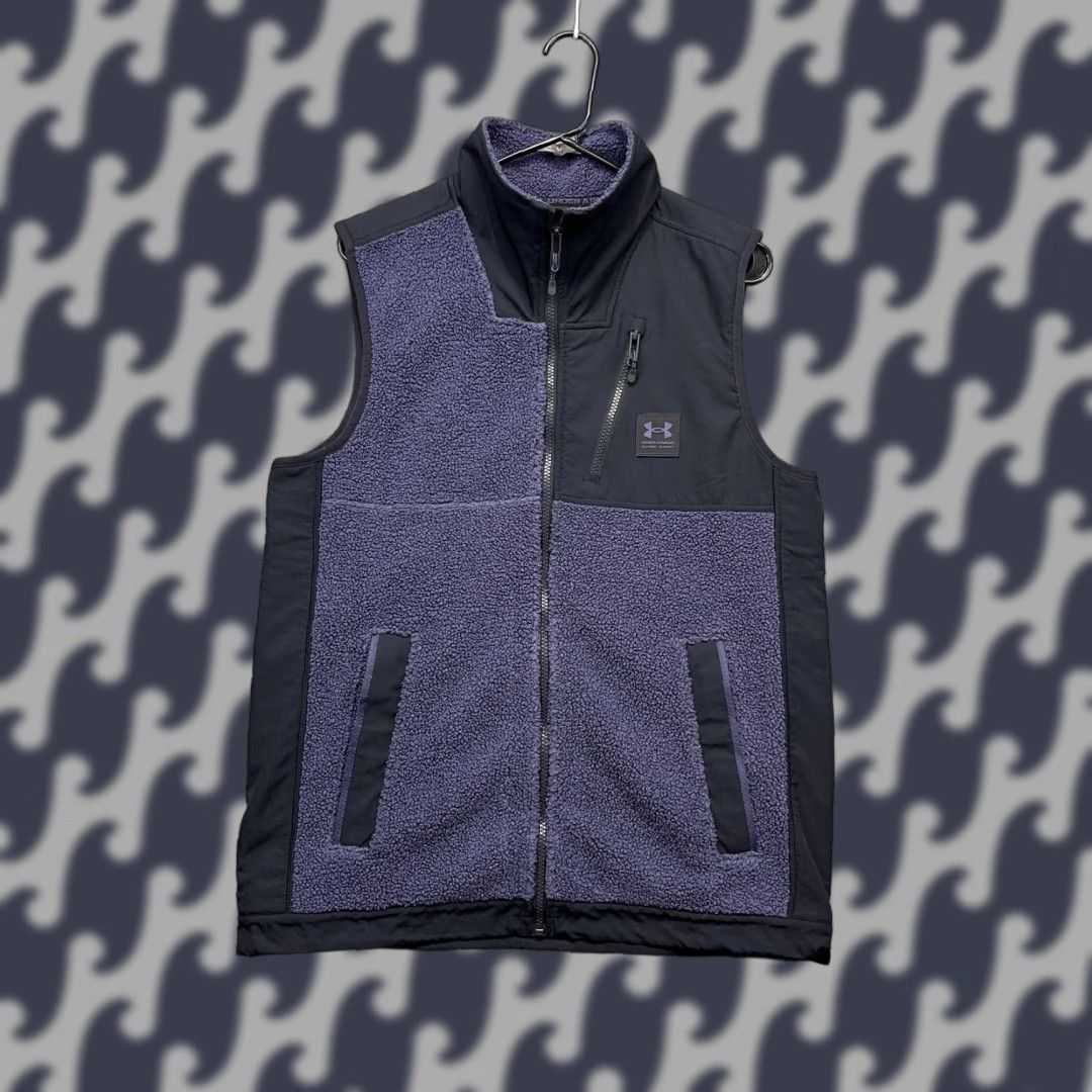 Under Armour Under Armour Mission Boucle Vest Mens M Purple Outer Shell Pockets Zip Mid-Length Vest Size US M / EU 48-50 / 2 - 1 Thumbnail