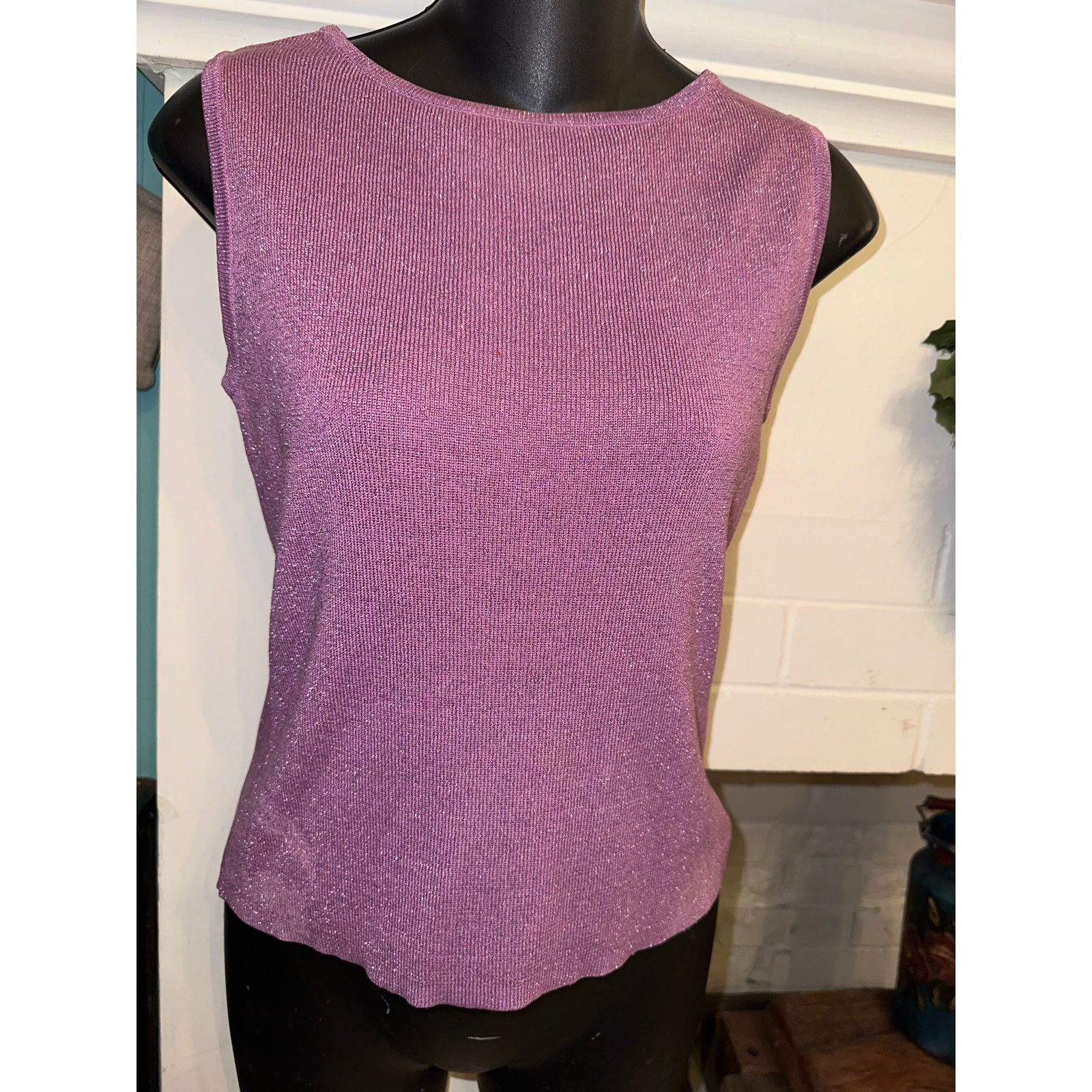 Vintage VINTAGE PURPLE CASHMERE SWEATER SET HOODIE + LAVENDER TANK Size S / US 4 / IT 40 - 6 Thumbnail