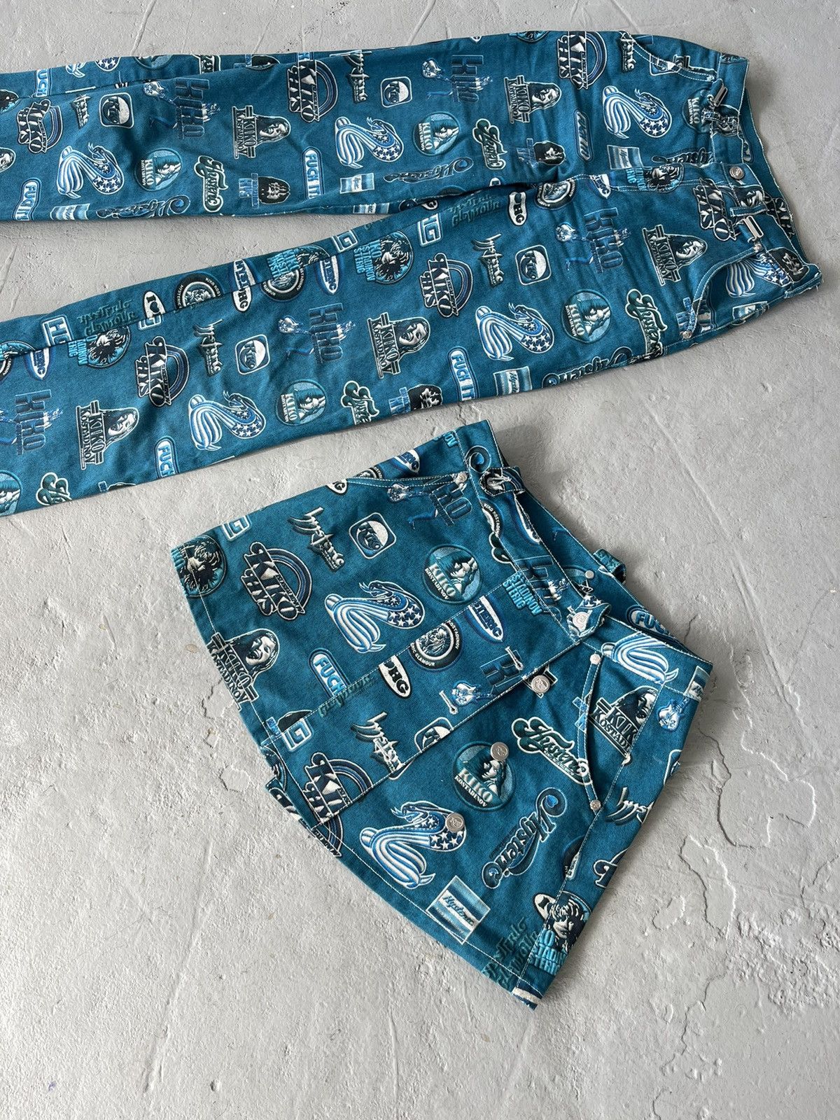 Hysteric Glamour × Kiko Kostadinov Denim pants and skirt set Size 28" / US 6 / IT 42 - 6 Thumbnail