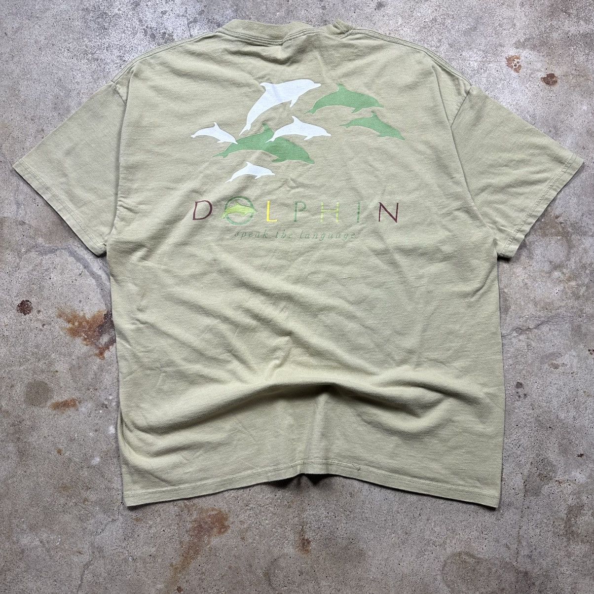 Hanes Vintage Y2K Sea World Dolphins Ocean Nature Shirt Size XL Size US XL / EU 56 / 4 - 1 Thumbnail