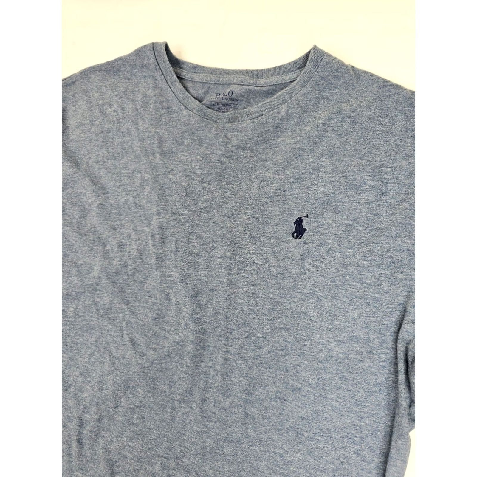 Polo Ralph Lauren Polo Ralph Lauren Classic Fit Long Sleeve Cotton Shirt Men L Heathered Blue Pony Size US L / EU 52-54 / 3 - 2 Thumbnail
