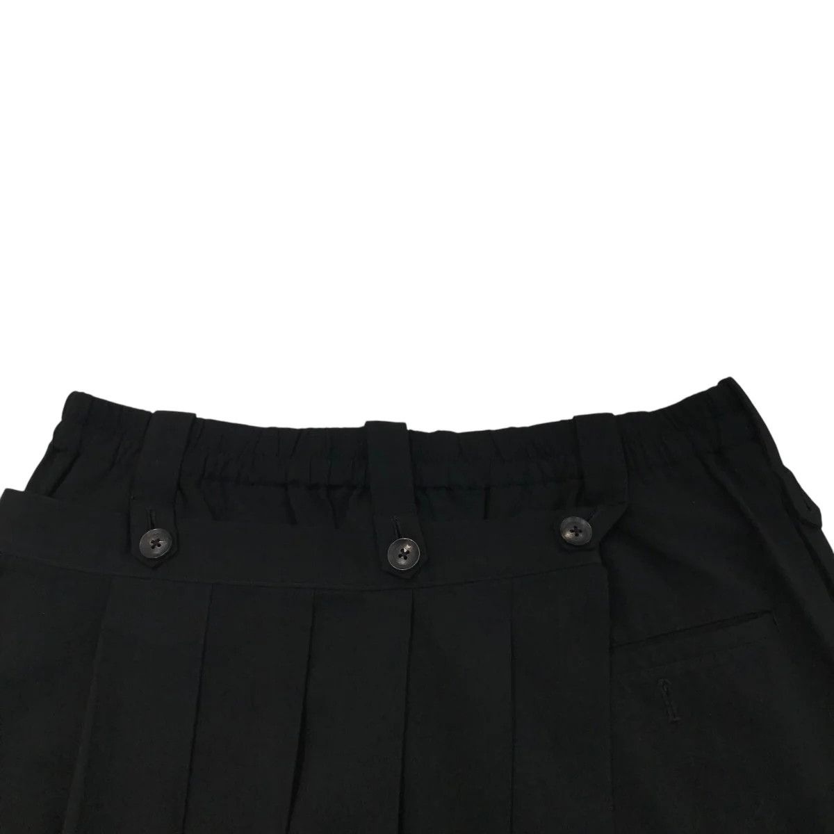Yohji Yamamoto Yohji Yamamoto pour homme Pleated thin pants with skirt Size US 29 - 3 Thumbnail