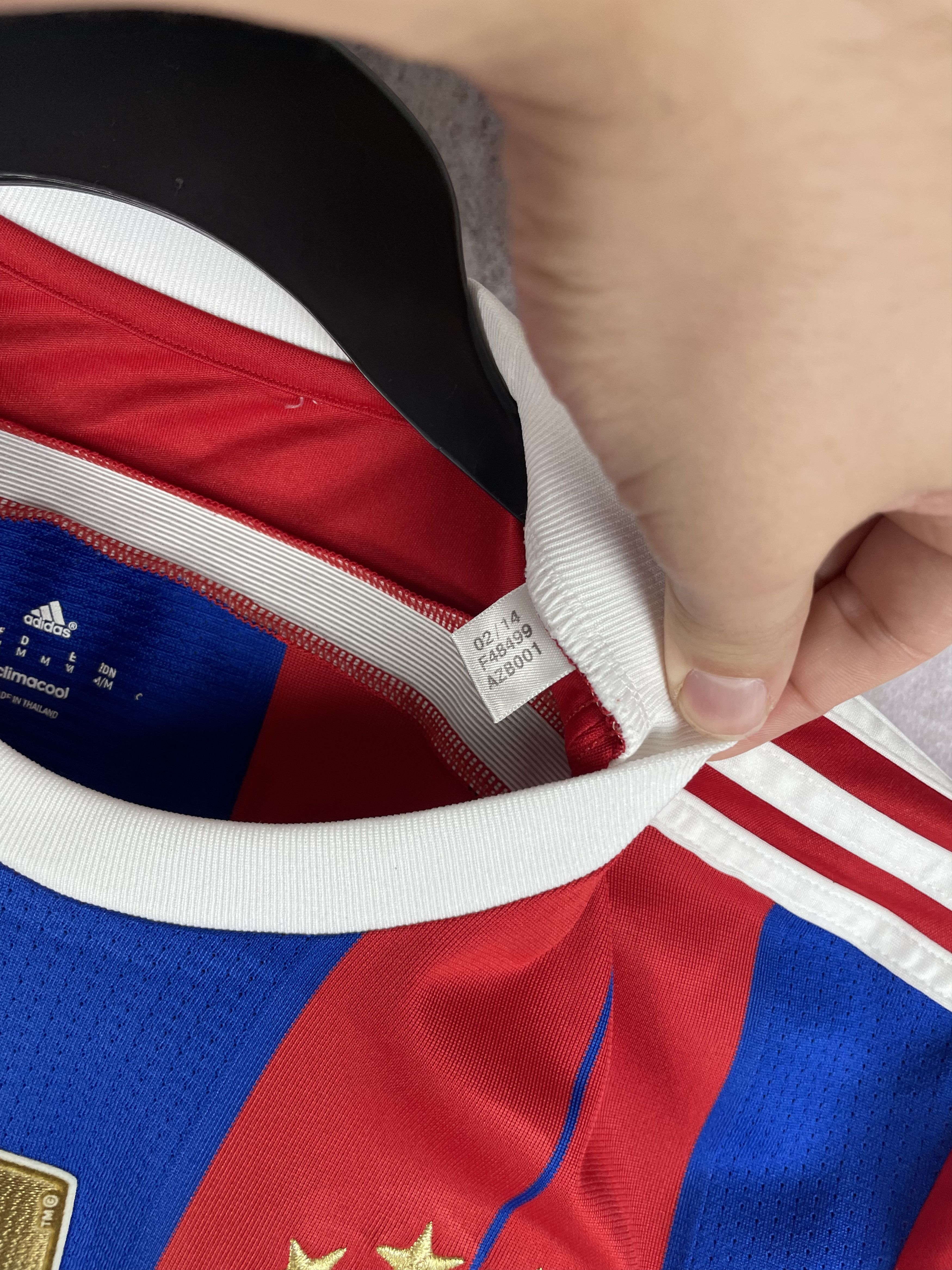 Adidas Bayern Munich 2014-2015 Home Jersey Vintage Soccer Size US M / EU 48-50 / 2 - 8 Thumbnail