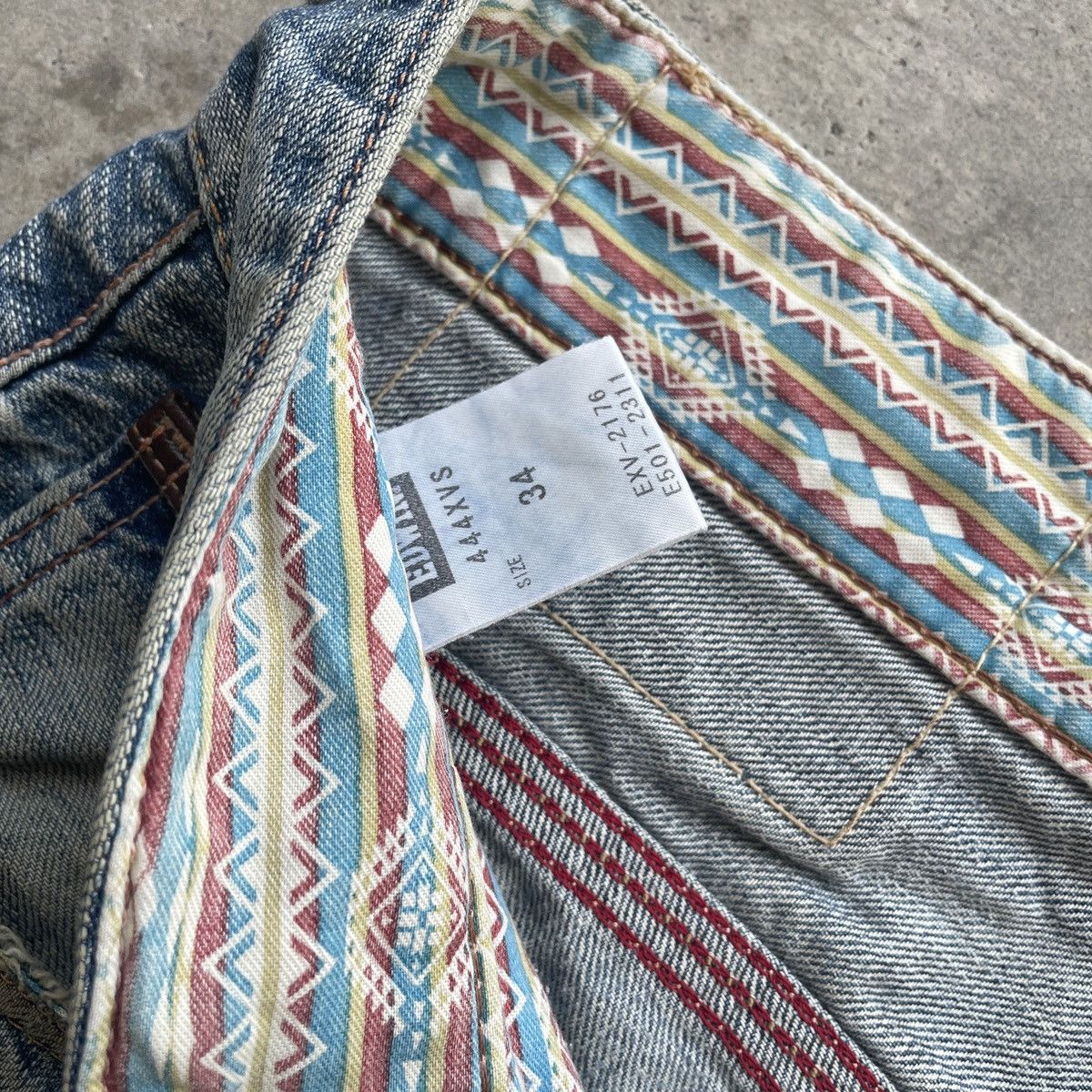 Edwin Vintage Edwin Rusty Jeans Faded Distressed Denim Pants W35 Size US 35 - 7 Thumbnail