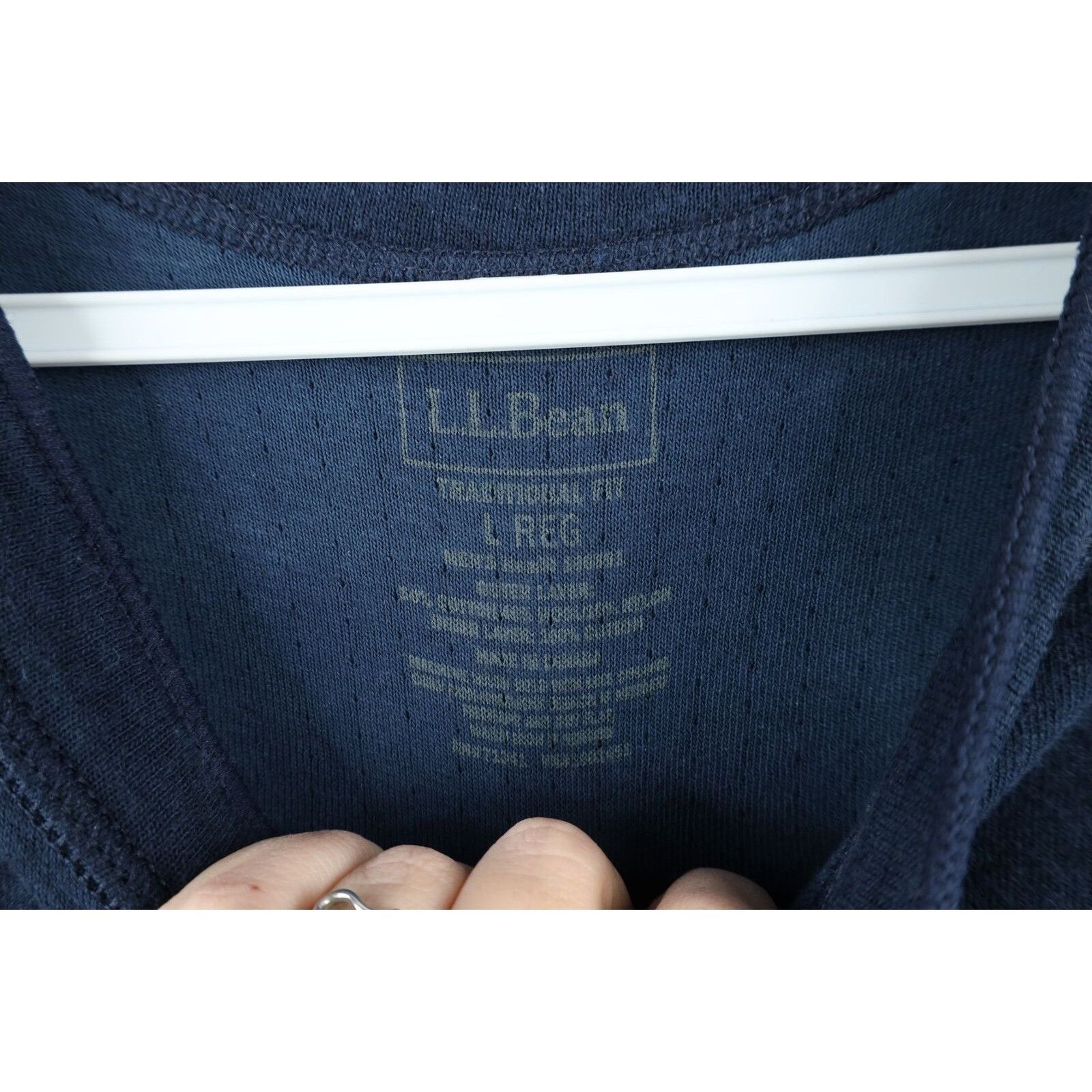 L.L. Bean × Vintage Vintage LL Bean Rivers Driver Long Sleeve Henley T-Shirt Size US L / EU 52-54 / 3 - 4 Thumbnail