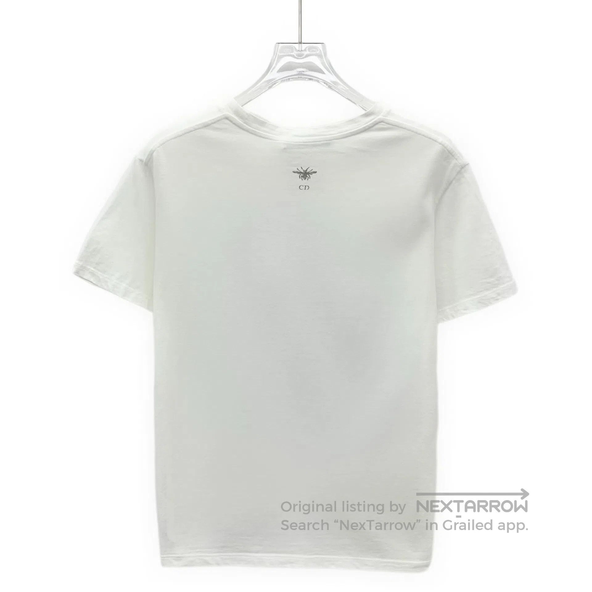 Dior Dior White rabbit floral print cotton crewneck short sleev Size M / US 6-8 / IT 42-44 - 2 Thumbnail