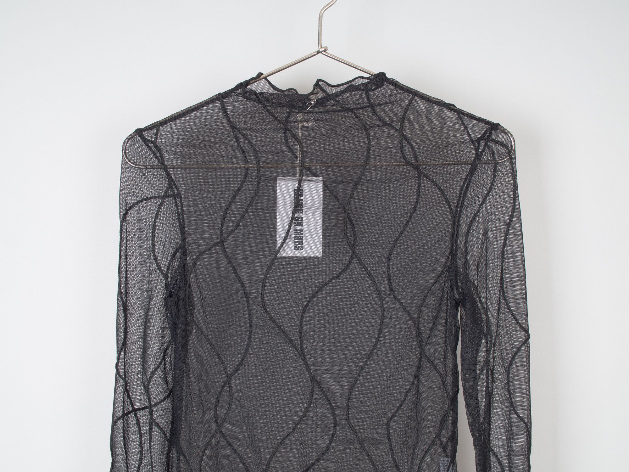 Vintage Elyse on Mars Sheer Mesh Cropped Long Sleeve Top Size M / US 6-8 / IT 42-44 - 3 Thumbnail