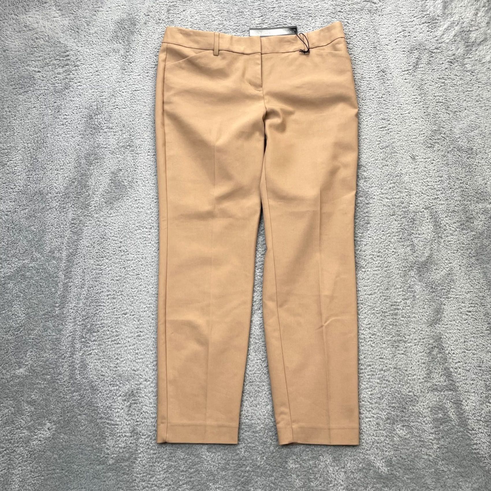 Express Express Pants Womens 8R Brown Editor Ankle Straight Leg Cotton Stretch Business Size 30" / US 8 / IT 44 - 6 Thumbnail