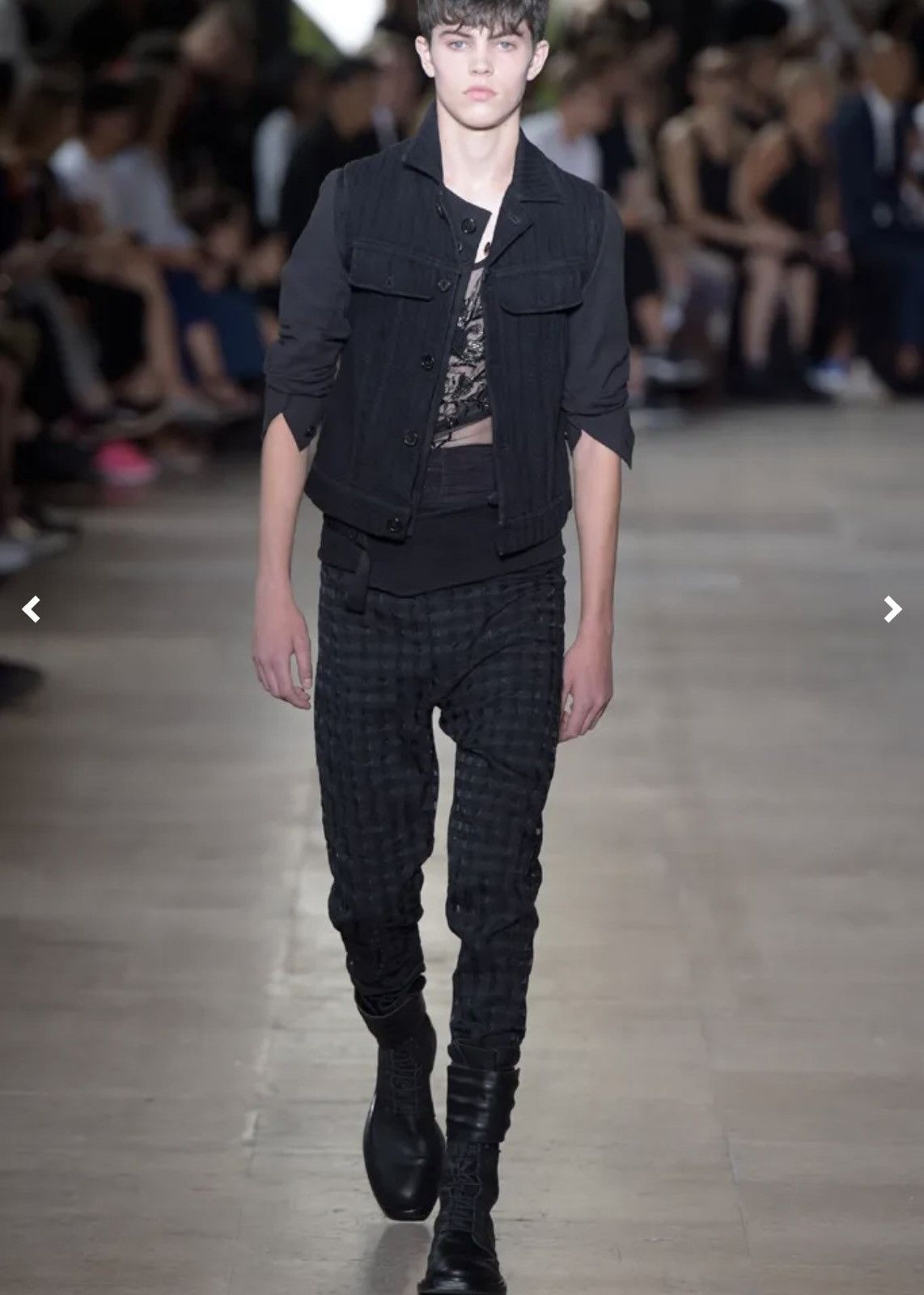 Ann Demeulemeester ann demeulemeester ss16 runway organza check pants S men Size US 29 - 11 Thumbnail