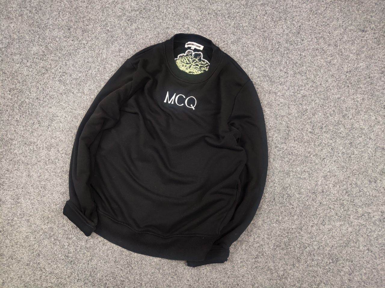 Alexander McQueen McQ Alexander McQueen Design Black Logo Matter Sweatshirt Size US S / EU 44-46 / 1 - 3 Thumbnail
