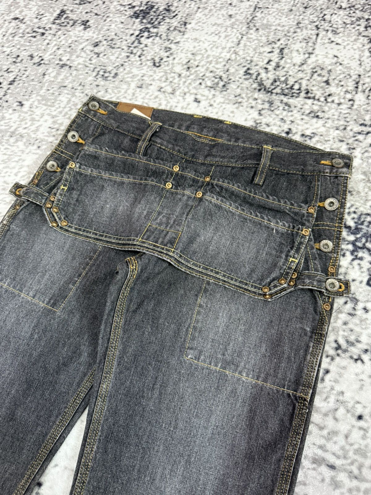 Le Grande Bleu (L.G.B.) First Step Japan 50s Reissue Work Wear Flare Jeans Size US 29 - 4 Thumbnail