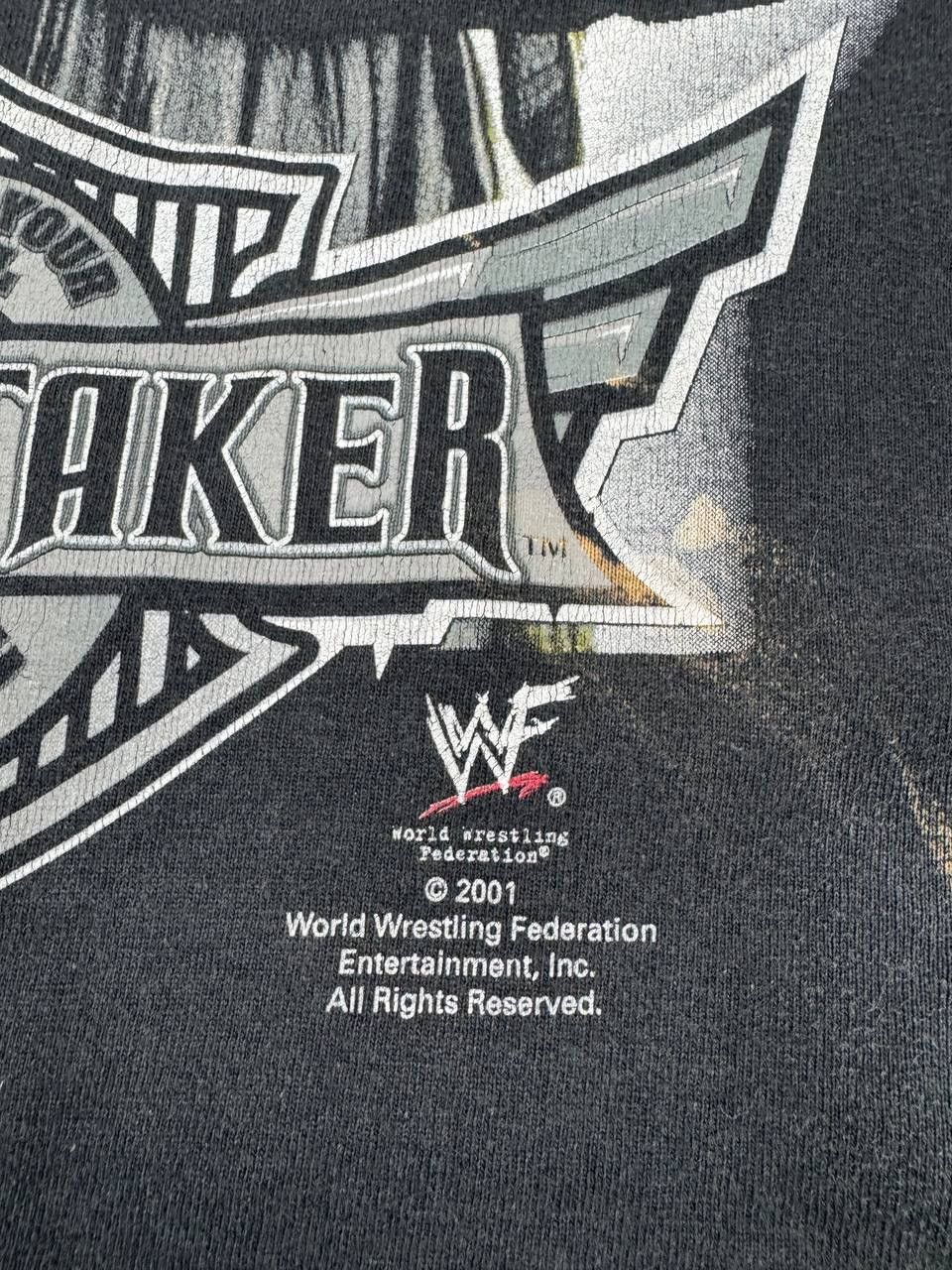 WWF Vintage 2001 WWF Undertaker T Shirt Wrestling WWE Size US L / EU 52-54 / 3 - 8 Thumbnail