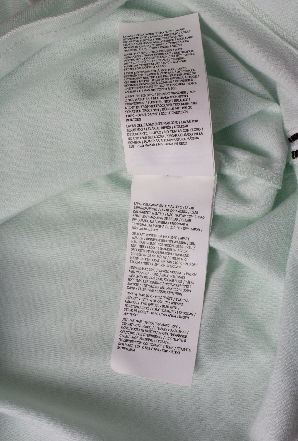 Stone Island STONE ISLAND SAGE BLUE COTTON LOGO EMBROIDERY POLO SHIRT Size US M / EU 48-50 / 2 - 10 Thumbnail