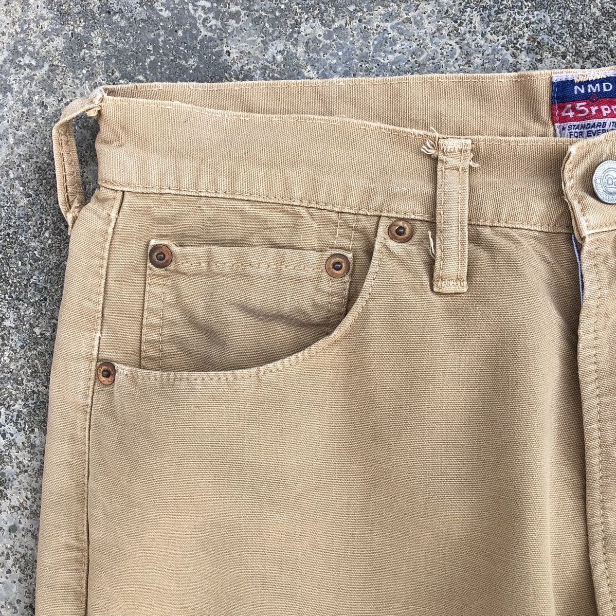 45rpm Vintage 45rpm Denim Straight Leg Jeans Khaki Made in Japan Size US 30 / EU 46 - 3 Thumbnail