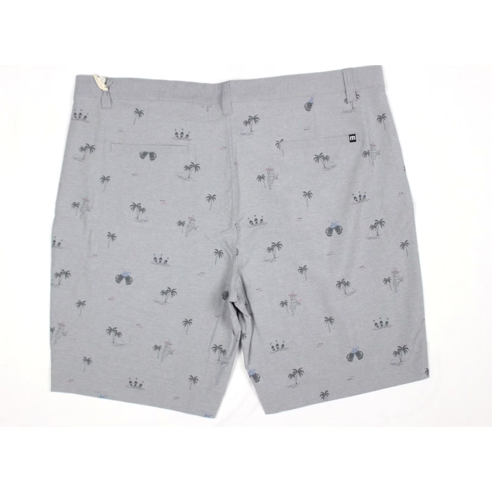 TravisMathew Travis Mathew Men's Straight Short Golf Shorts Size 42 Heather Sleet Print Gray Size US 42 / EU 58 - 5 Thumbnail