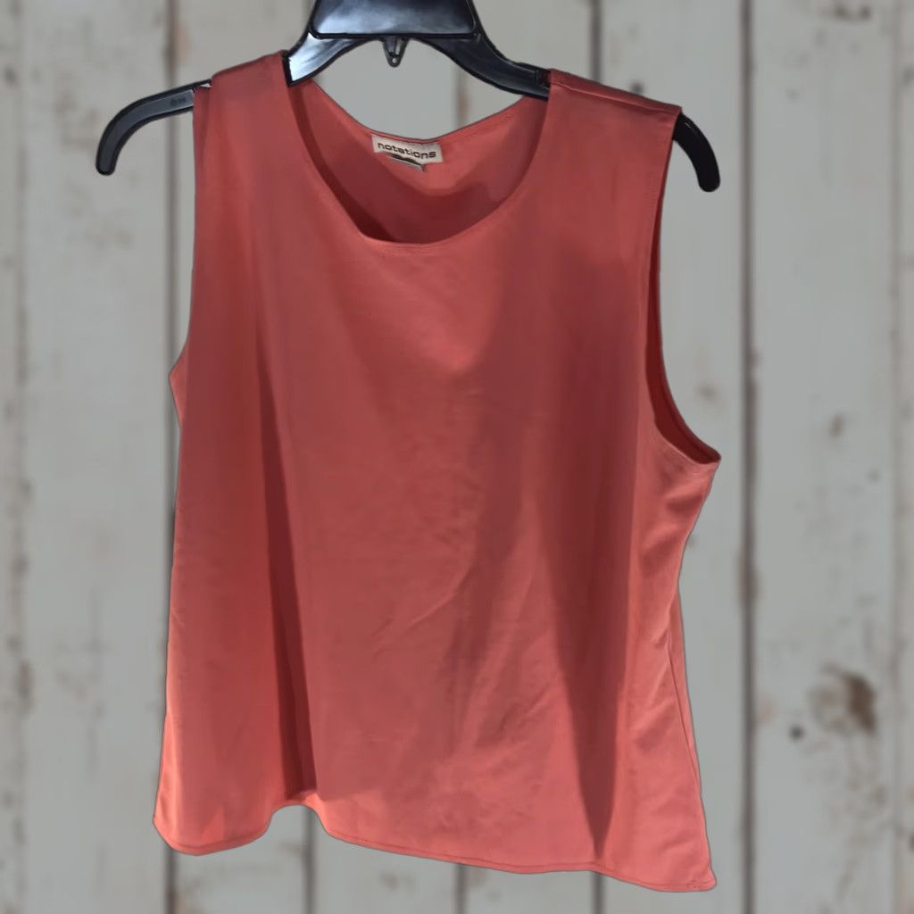 Vintage VINTAGE Coral Sleeveless Blouse Women's XL Strappy Sleeve USA 2000s Casual Summer Size XL / US 12-14 / IT 48-50 - 1 Thumbnail
