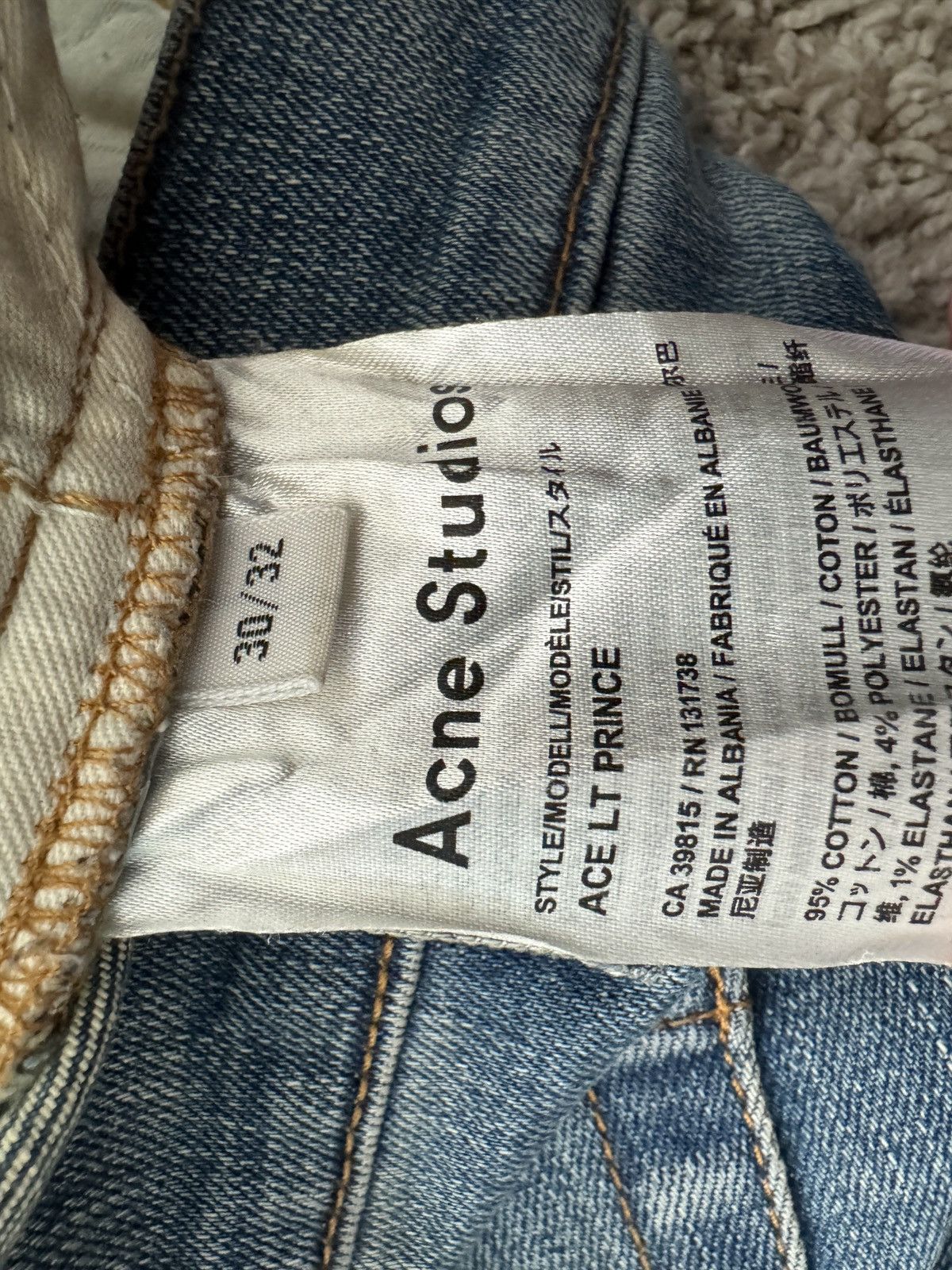 Acne Studios Acne Studios Ace Lt Prince jeans Size US 30 / EU 46 - 10 Thumbnail