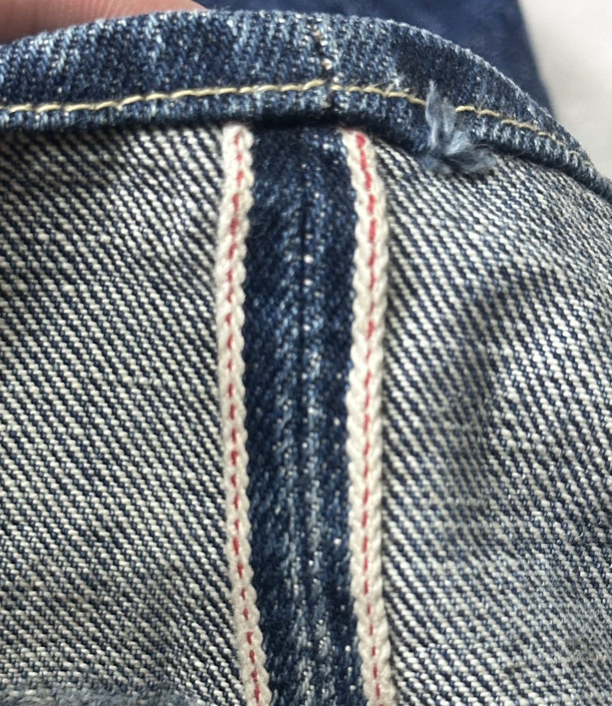 Johnbull Johnbull Vintage Selvedge Distressed Ripped Jeans With Faded Size US 32 / EU 48 - 15 Thumbnail
