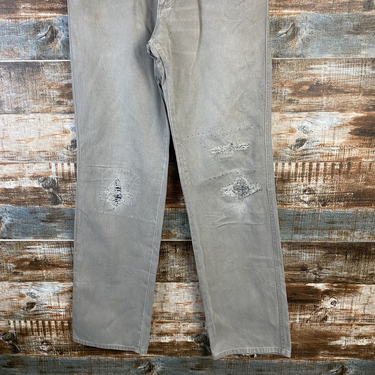Wrangler DL Wrangler Gray ripped distressed cargo Casual Pants #C776 Size US 32 / EU 48 - 3 Thumbnail