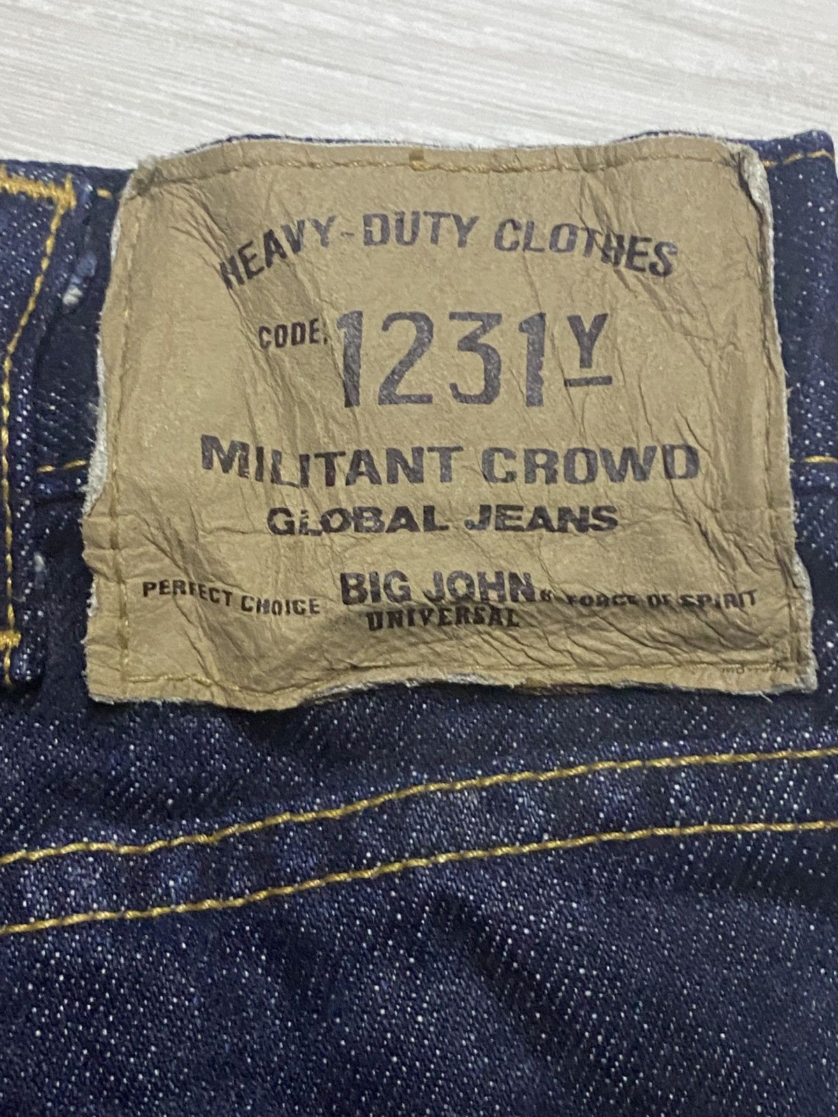 Big John Big john Universal Global Jeans Navy Blue Distressed Jeans Size US 28 / EU 44 - 15 Thumbnail
