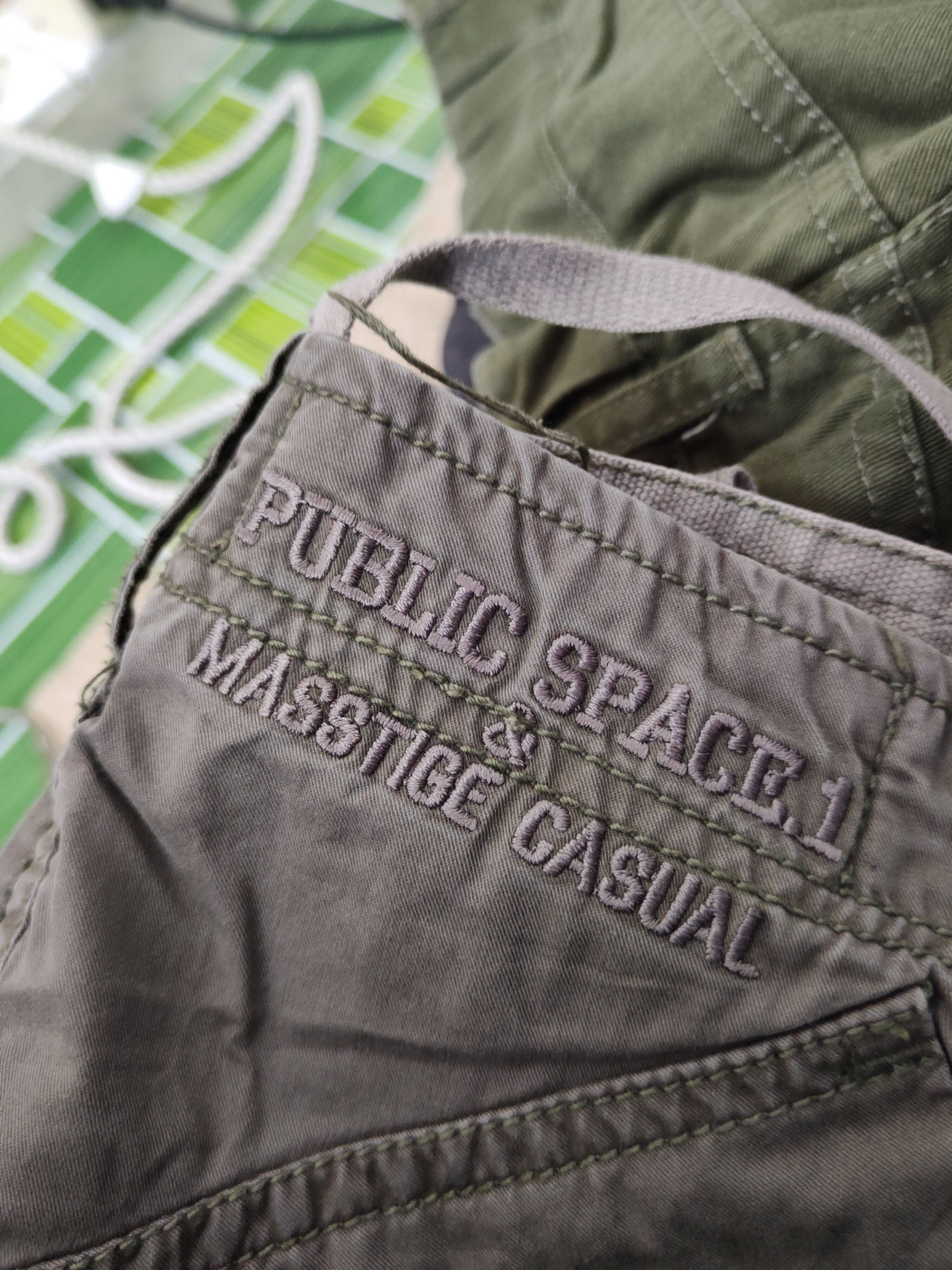 Japanese Brand DL Public Space 1 Olive Multipocket Cargo Pants #1322 Size US 34 / EU 50 - 12 Thumbnail