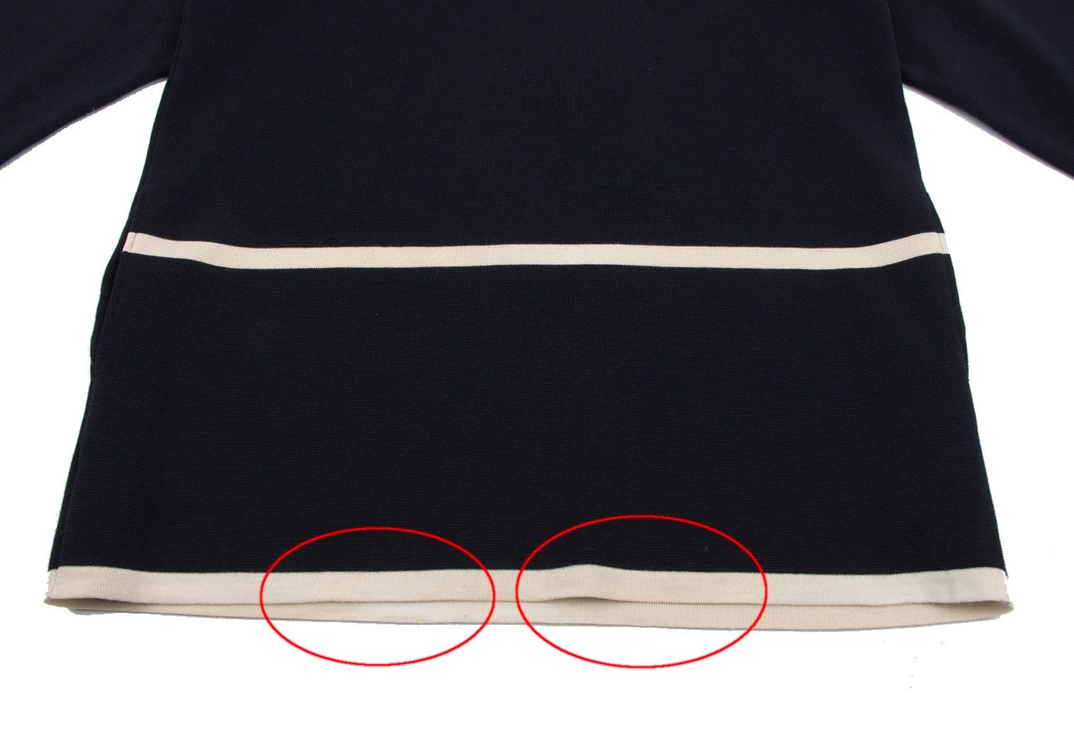 Yohji Yamamoto Yohji Yamamoto Bi-Color Line High Neck Knit Size US M / EU 48-50 / 2 - 8 Thumbnail