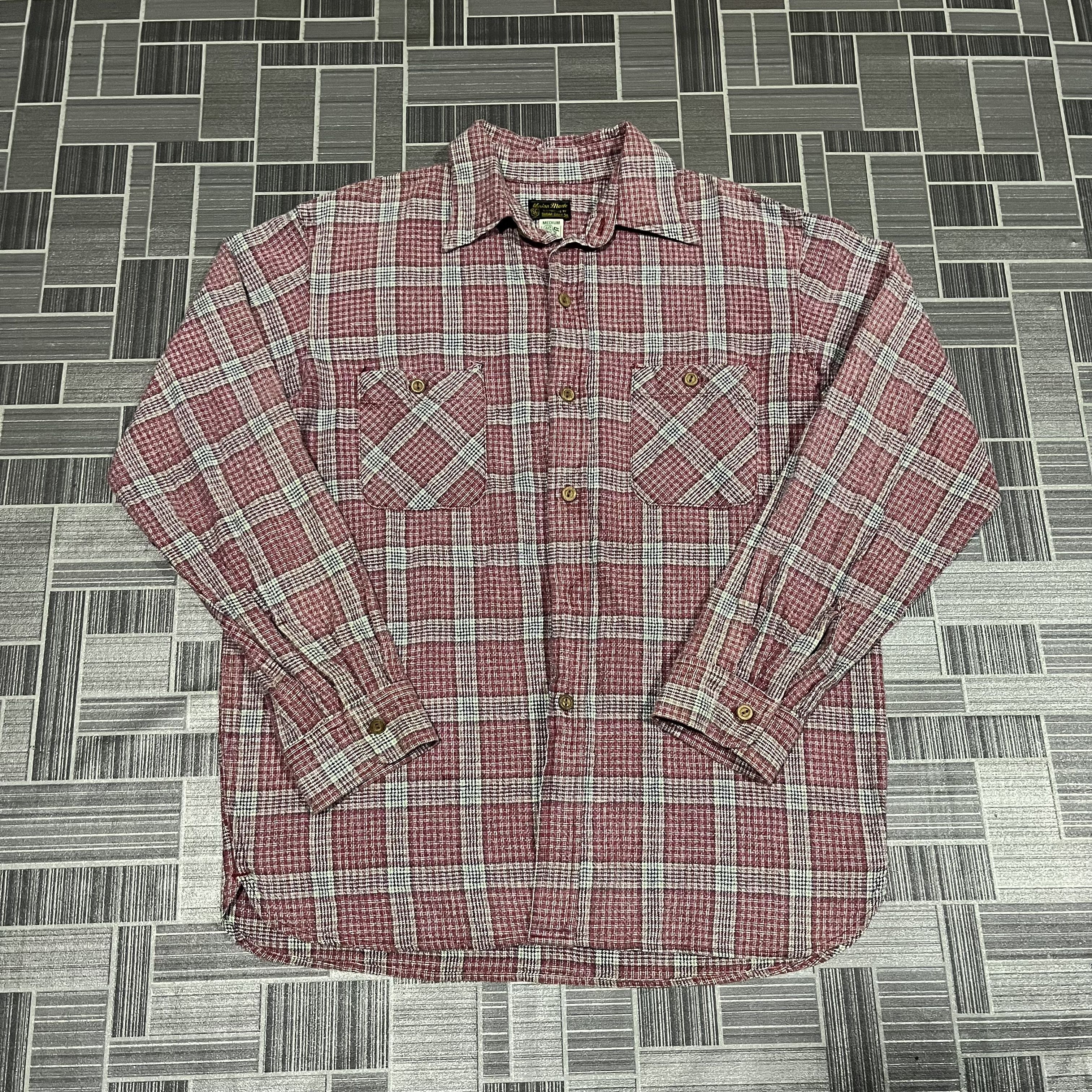 Toyo Enterprises Vintage Sugar Canes By Toyo Ent Farmers Wooden Button Shirt Size US L / EU 52-54 / 3 - 7 Thumbnail