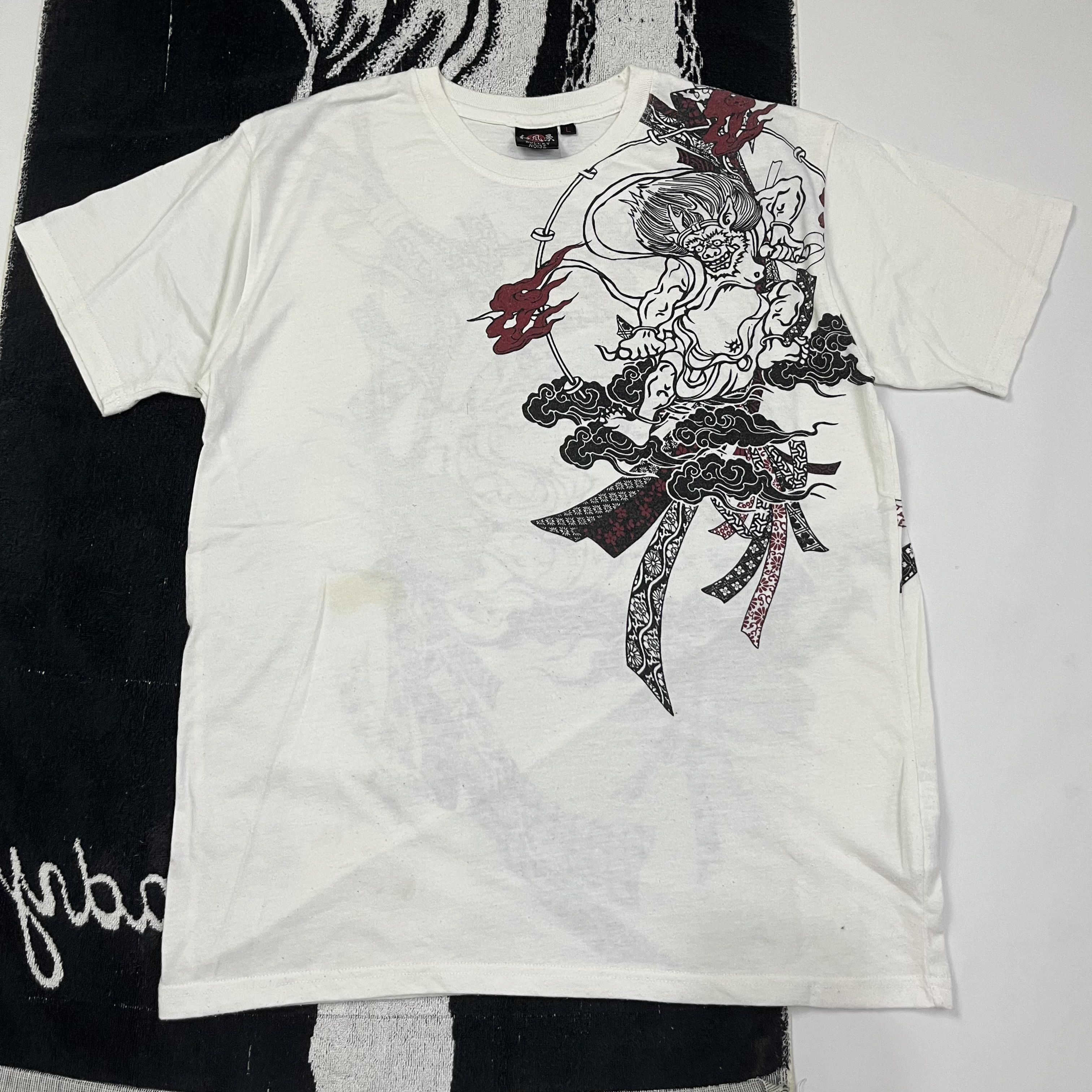 Japanese Brand Bullet noise sukajan tee Size US M / EU 48-50 / 2 - 4 Thumbnail
