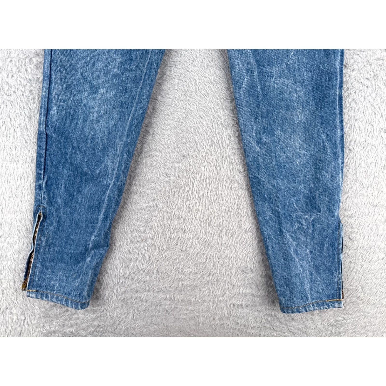 Guess VINTAGE GUESS Jeans Womens 20 Blue Denim Skinny Zip Ankle Mid Rise 20x26 Cotton Size 42" / US 20 - 2 Thumbnail