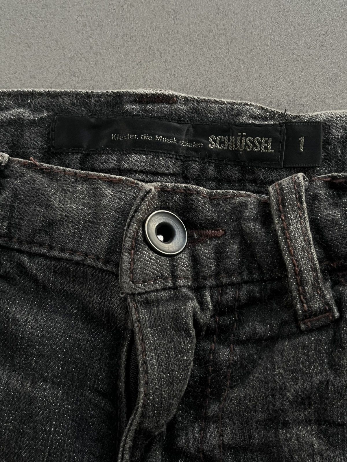 14th Addiction JAPANESE SCHLUSSEL FLARE VKEI BOOT CUT PUNK PANTS DENIM Size US 29 - 7 Thumbnail