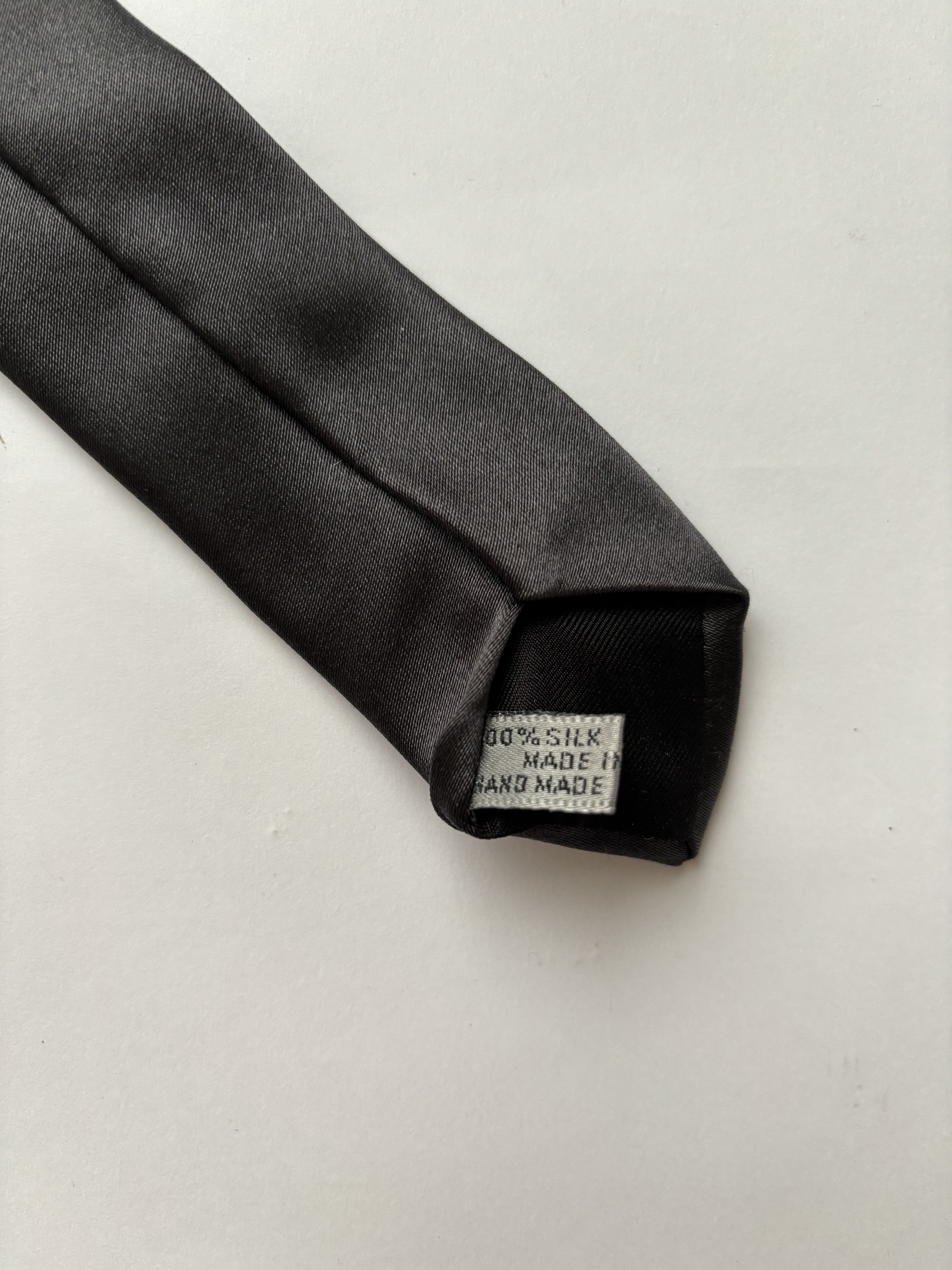 Dior ⚡️QUICK SALE⚡️Dior Dark Gray Silk Tie Size ONE SIZE - 5 Thumbnail