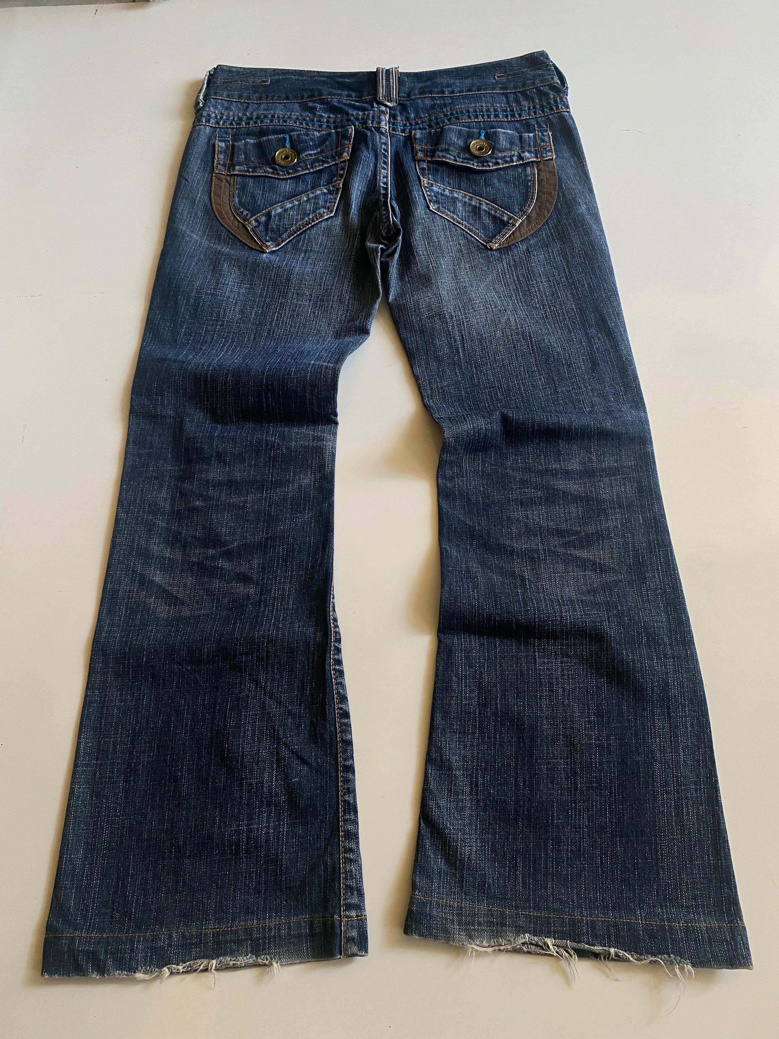 Japanese Brand Back Number Flared Pants Size US 30 / EU 46 - 2 Thumbnail