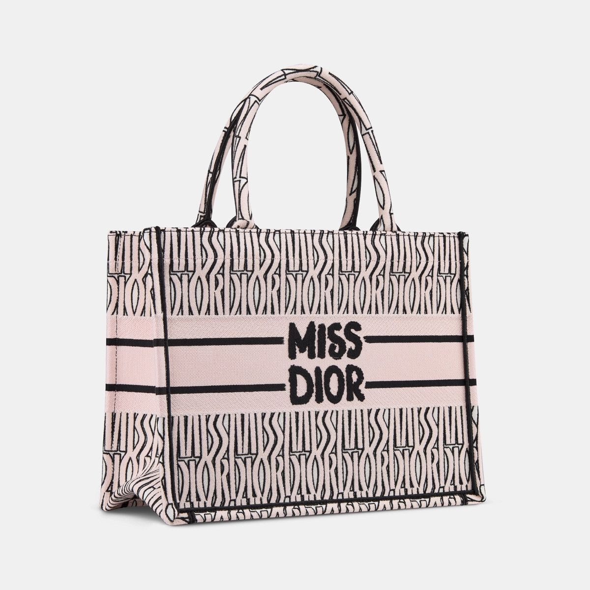 Dior o1bcso1str0226 Size:OS/Medium Book Tote in Pale Pink/White Size ONE SIZE - 1 Thumbnail