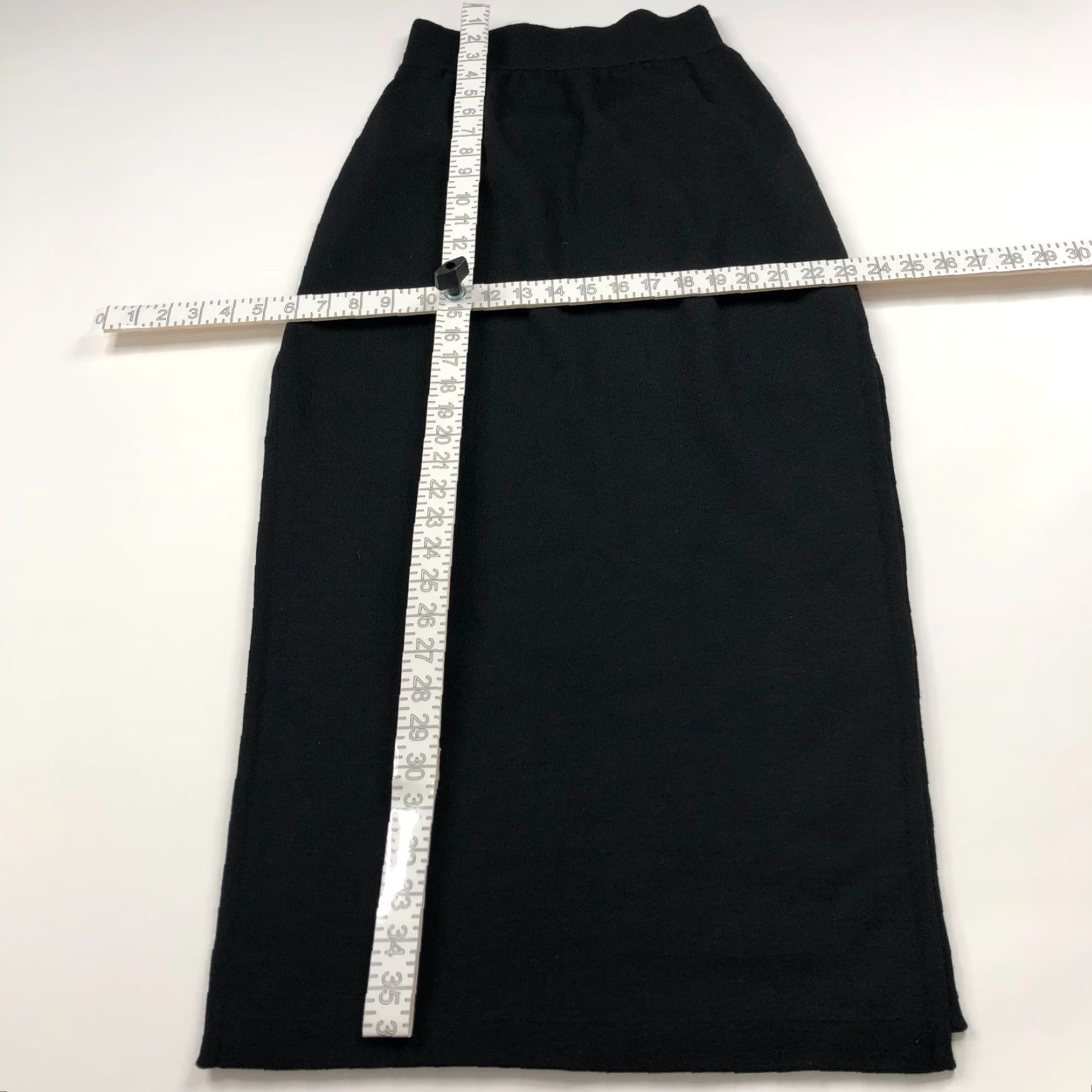 Vintage Andrea Jovine Skirt Maxi Wool 100% Black M Adult Womens Long Cotton? Size 32" / US 10 / IT 46 - 2 Thumbnail