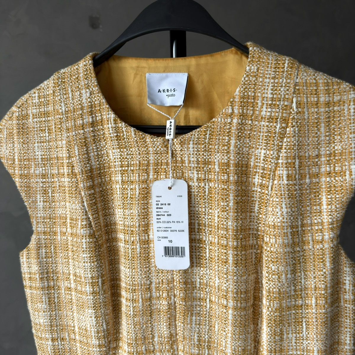 Akris Akris Punto Tweed Sheath Sleeveless Dress Size L / US 10 / IT 46 - 5 Thumbnail